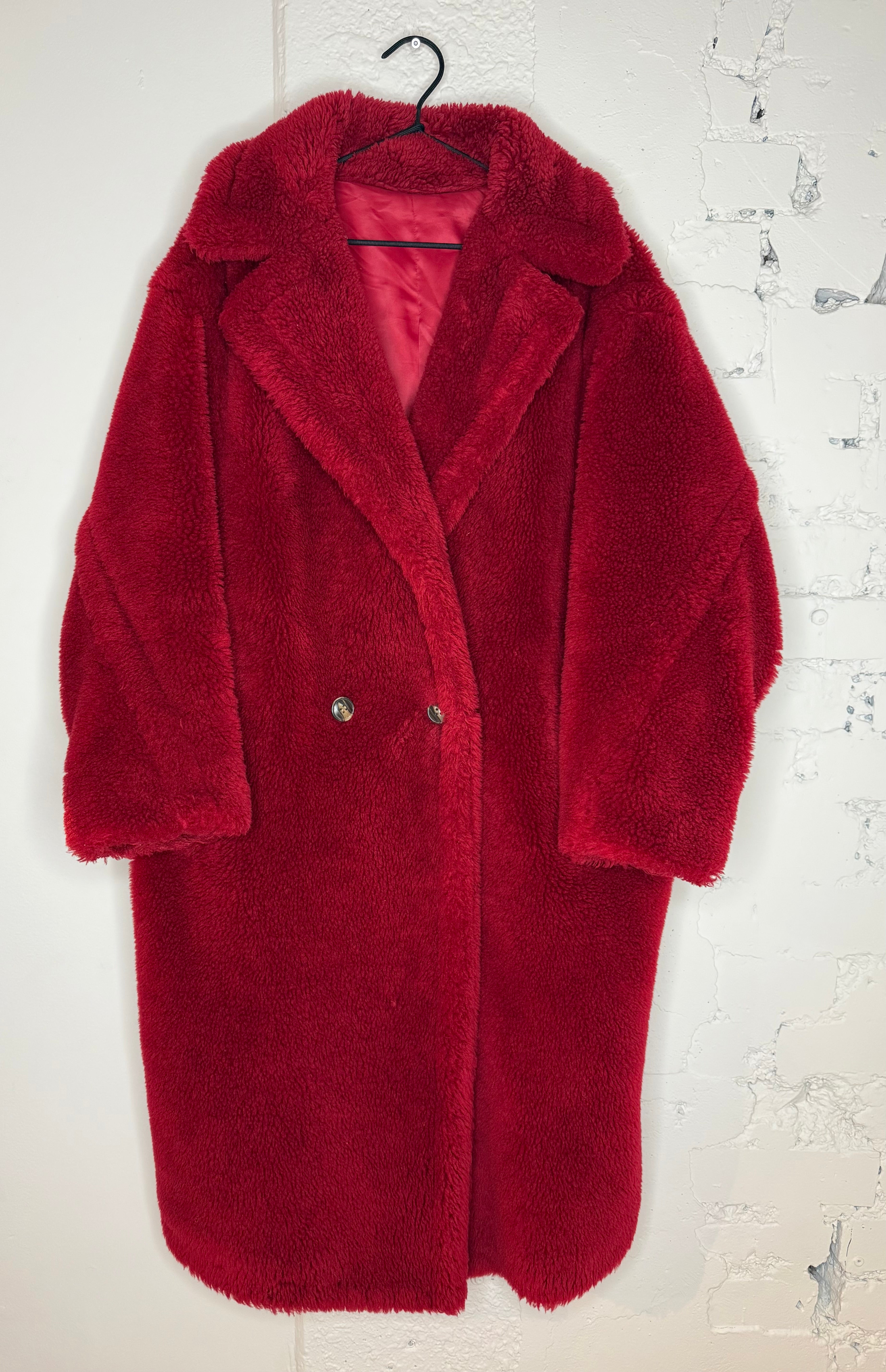 COCO Oversized Faux Shearling Coat -L