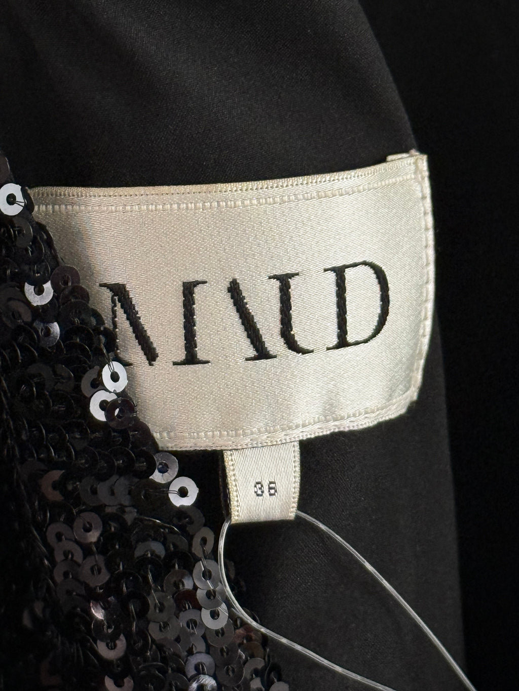 MAUD Black Sequin Mini Dress - EU 36