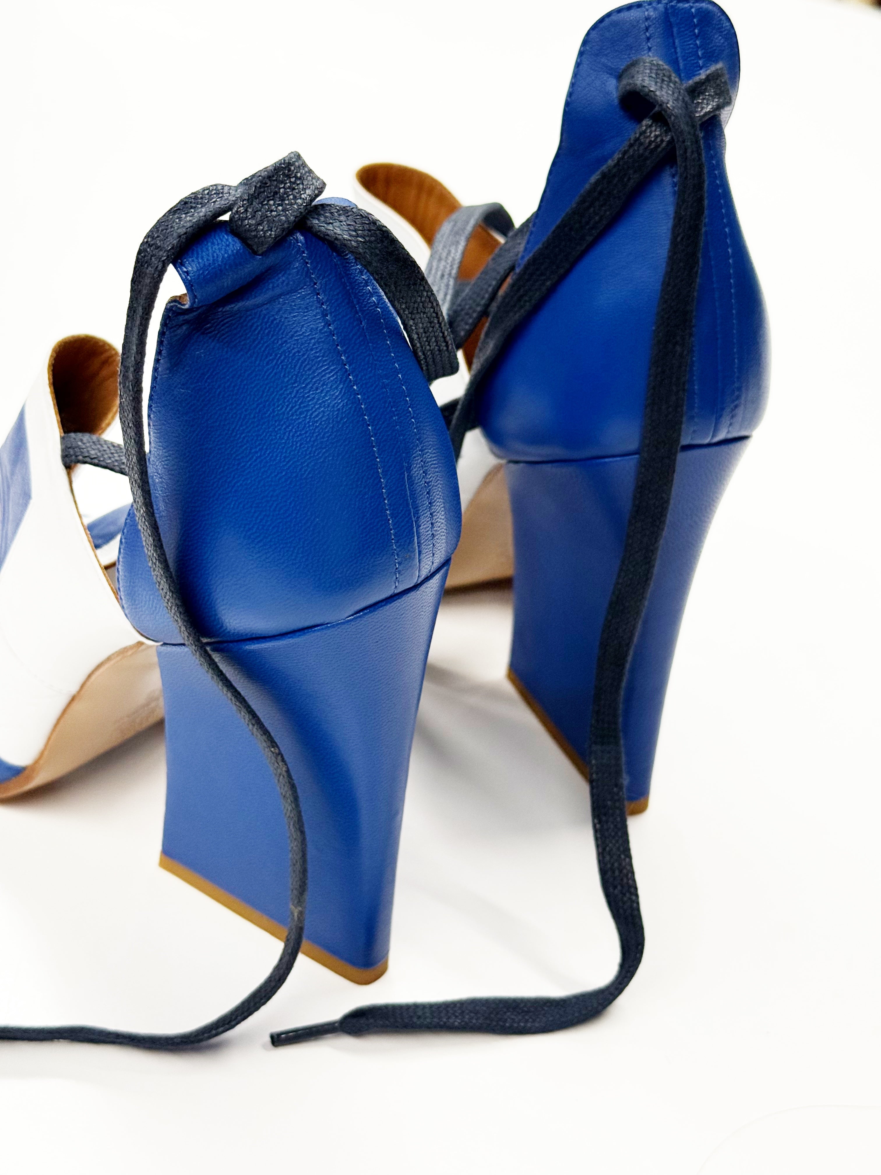 Carel Paris Color-Block Leather Heels by Etienne Dereux