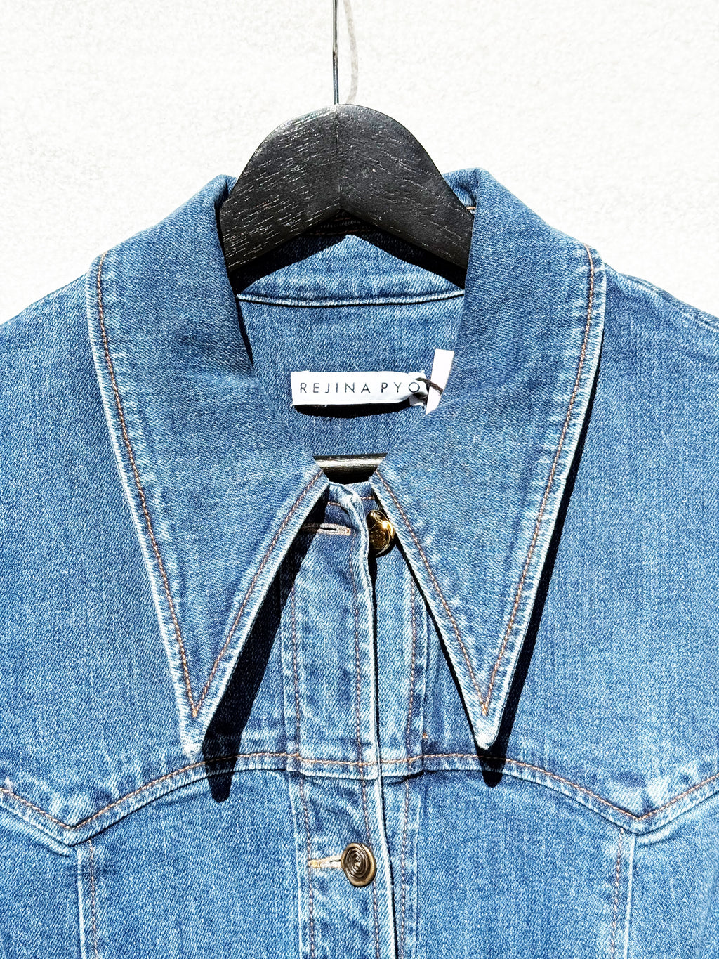 Rejina Pyo Denim Belted Dress