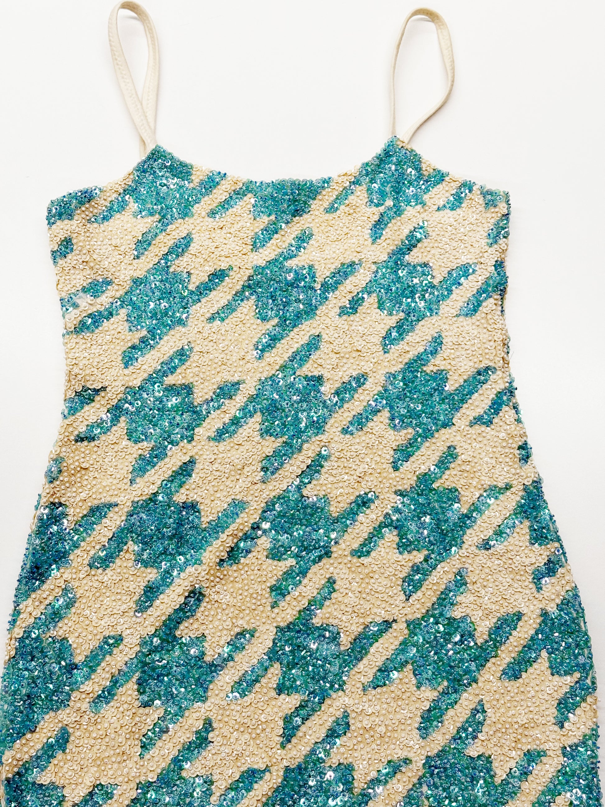 ONYX Sequin Houndstooth Mini Dress