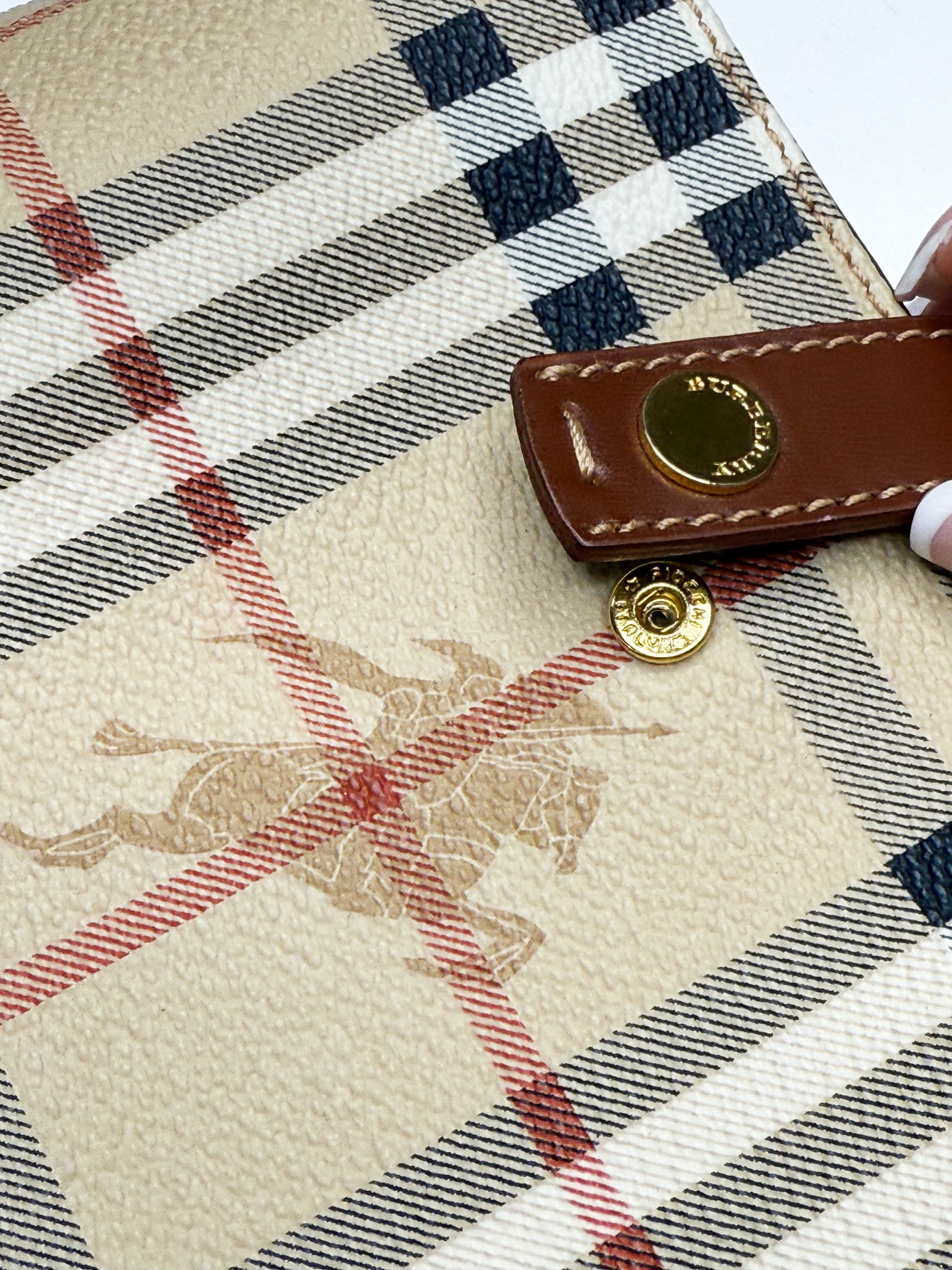 BURBERRY VINTAGE HAYMARKET MINI TOTE (2000–2017)