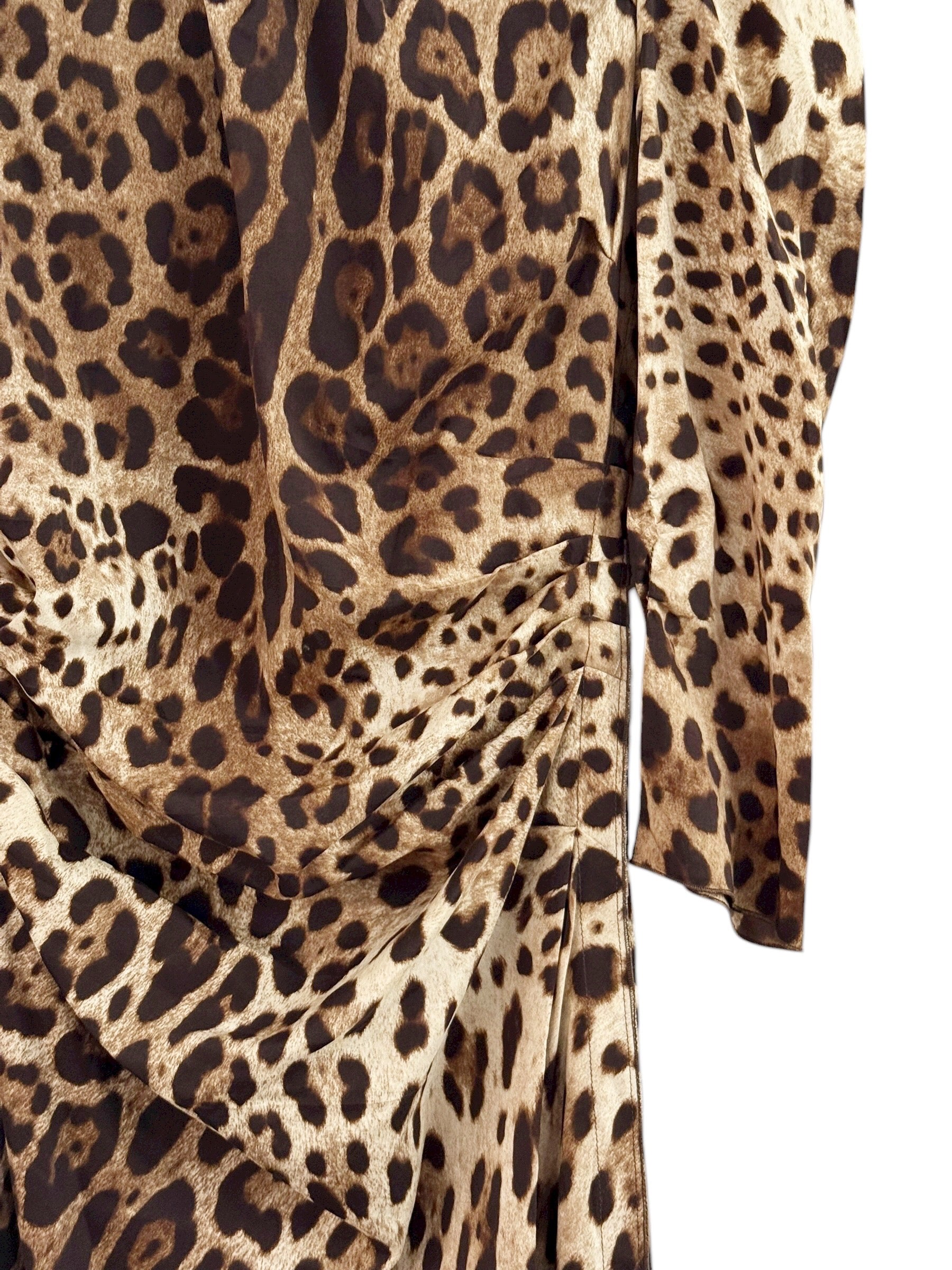 Dolce & Gabbana Leopard Print Dress - S