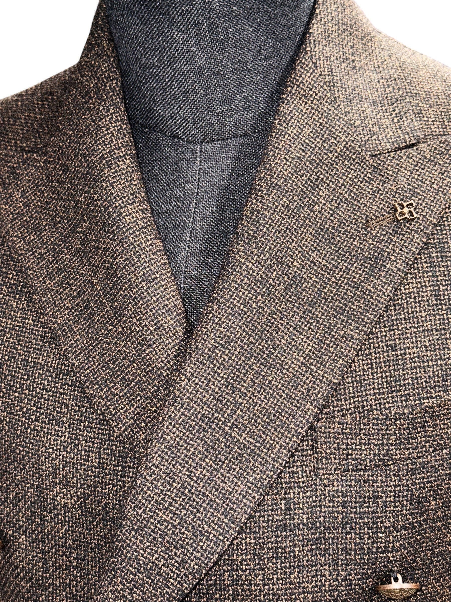 TAGLIATORE Double-Breasted Wool Blend Blazer – Made in Italy