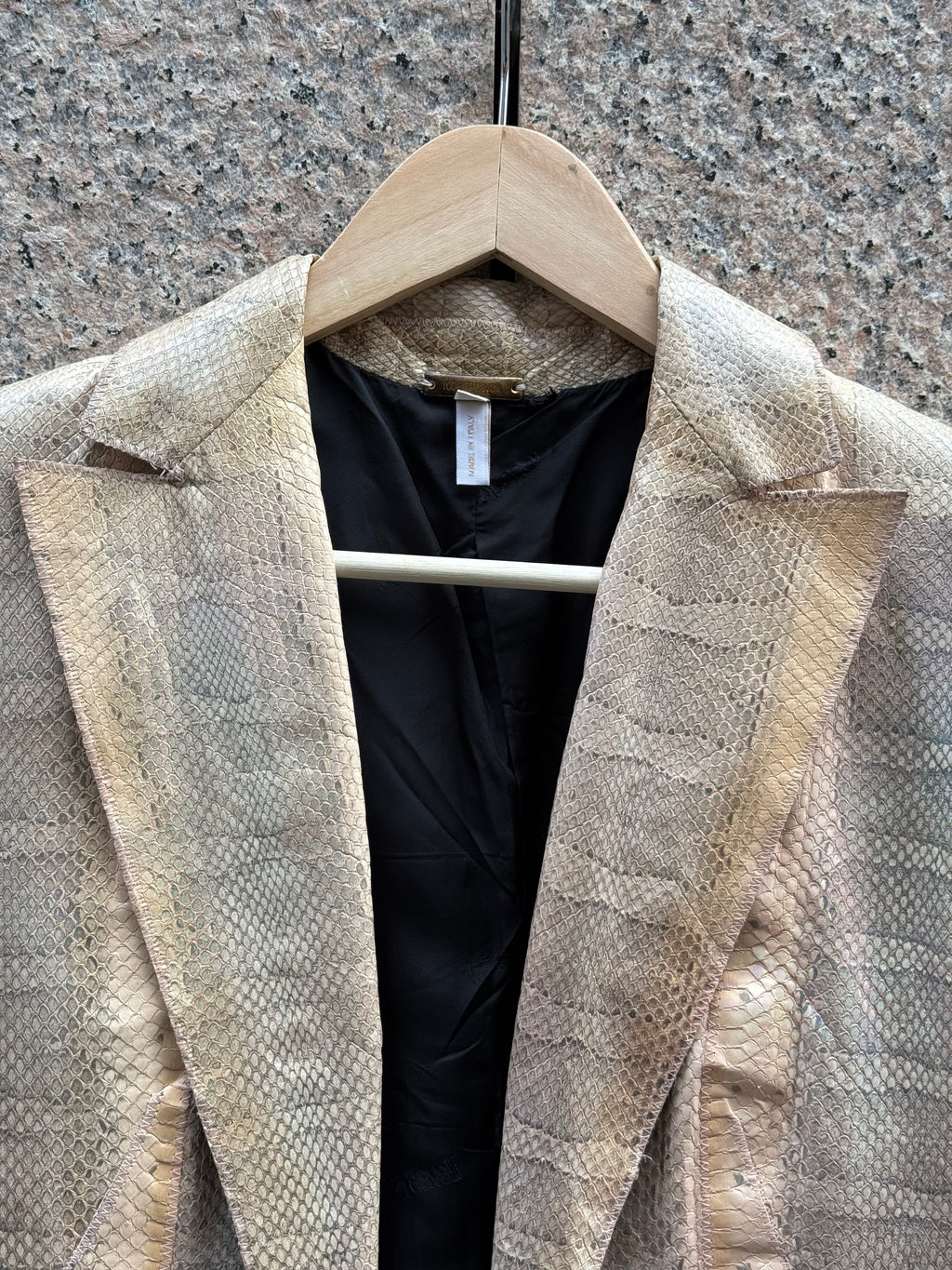 Roberto Cavalli Genuine Leather Blazer
