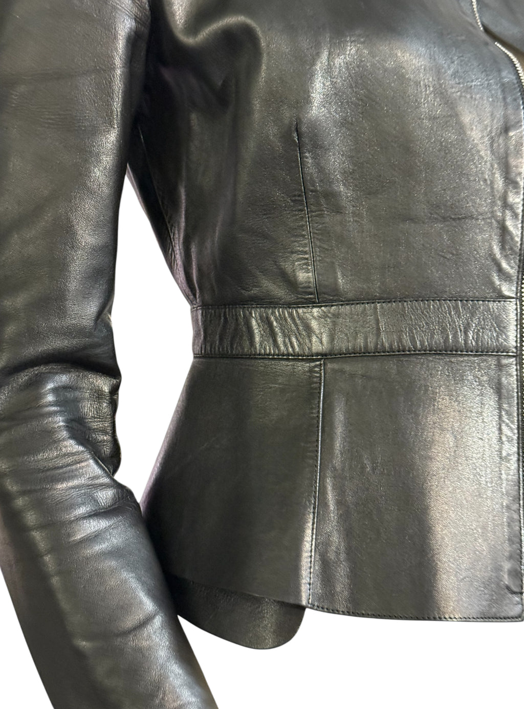 GUCCI Black Leather Jacket – Made in Italy