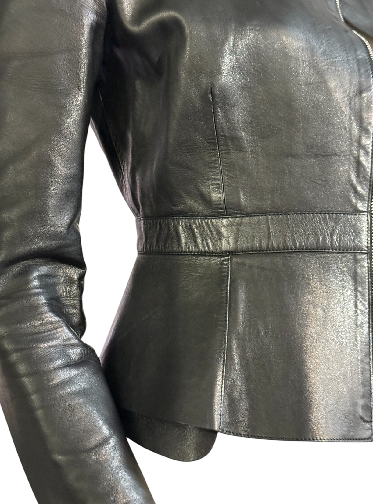 GUCCI Black Leather Jacket – Made in Italy
