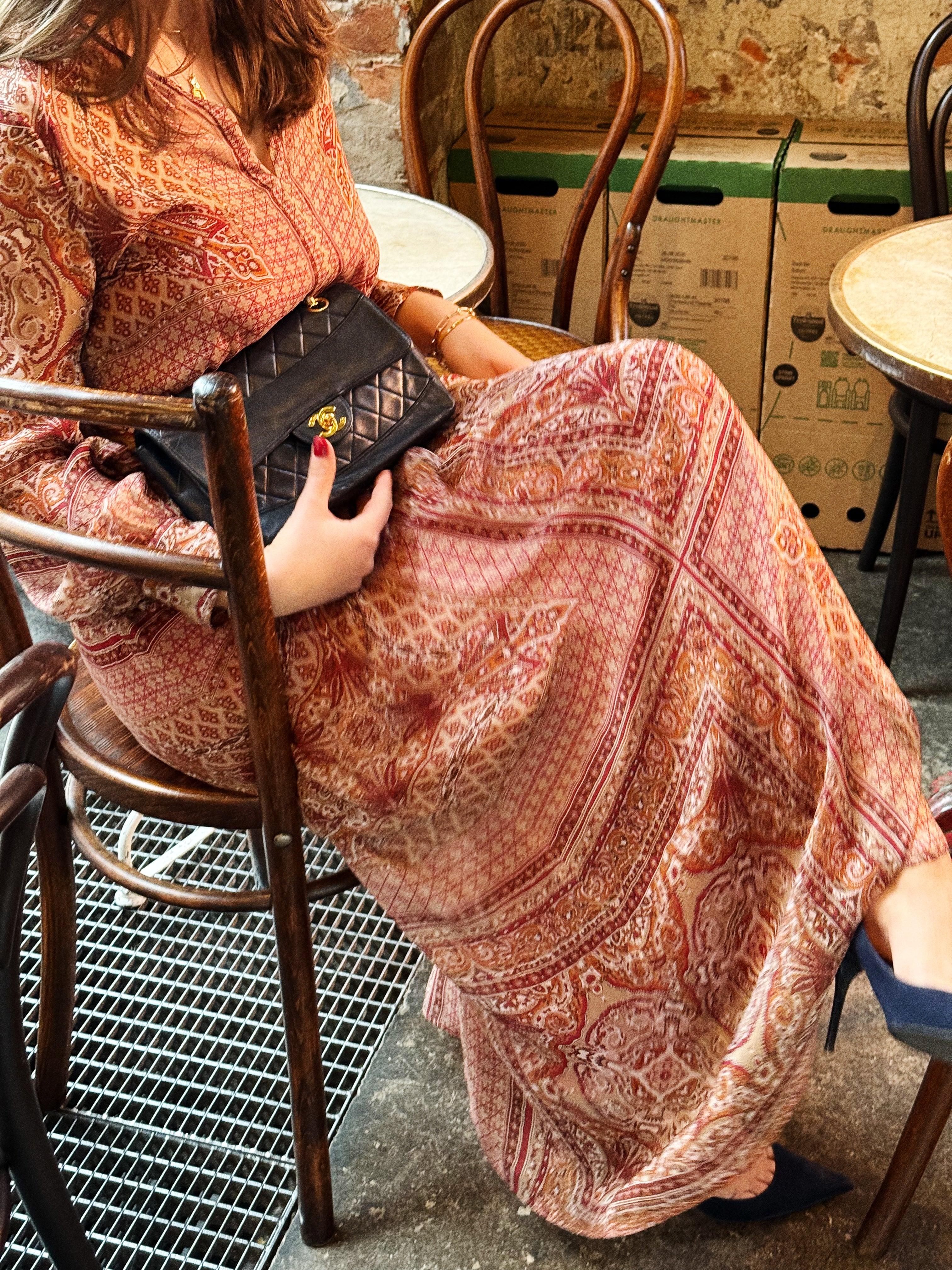 MAX MARA STUDIO Sheer Printed Maxi Dress