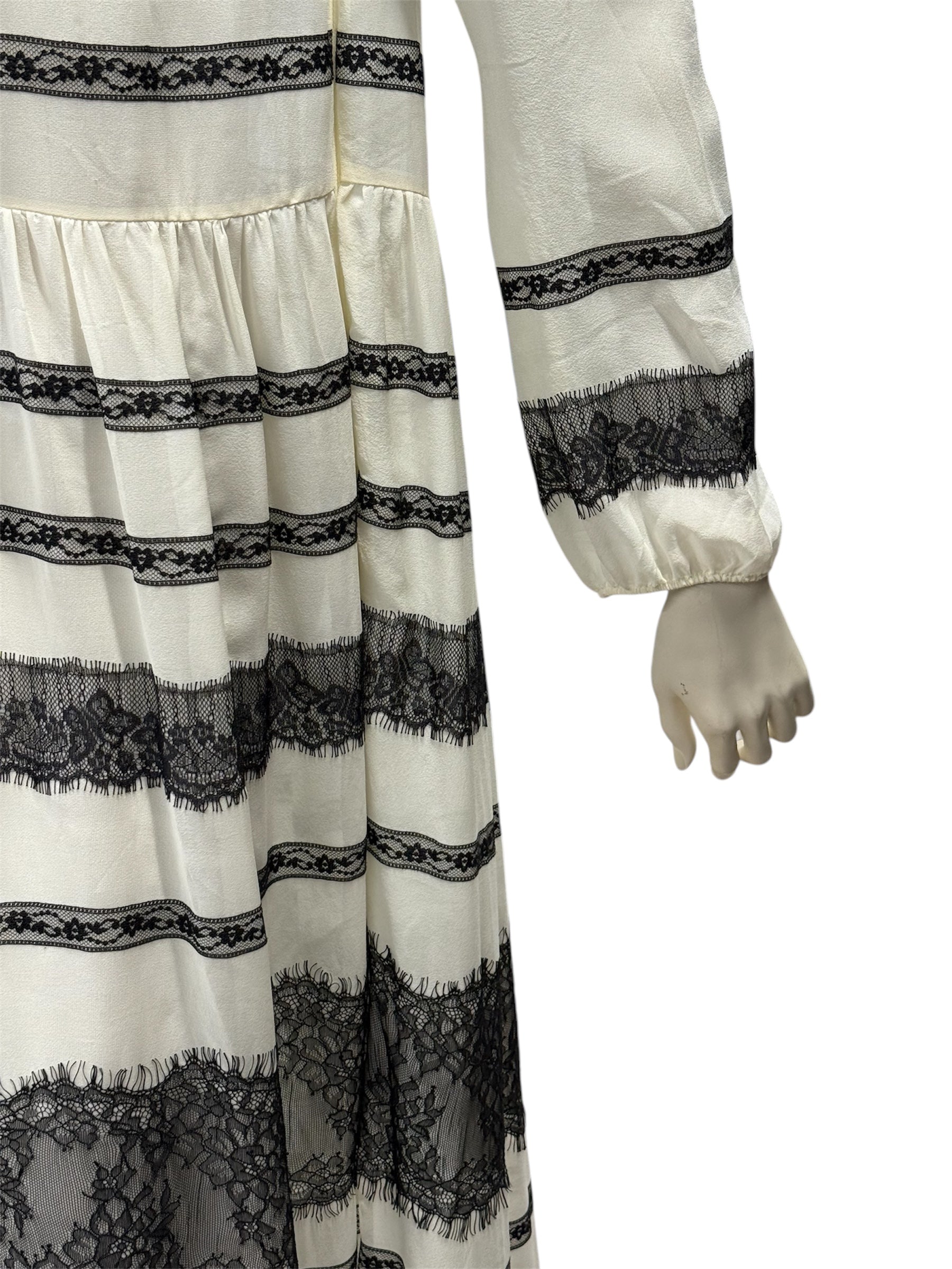 RED VALENTINO Ivory Silk Dress