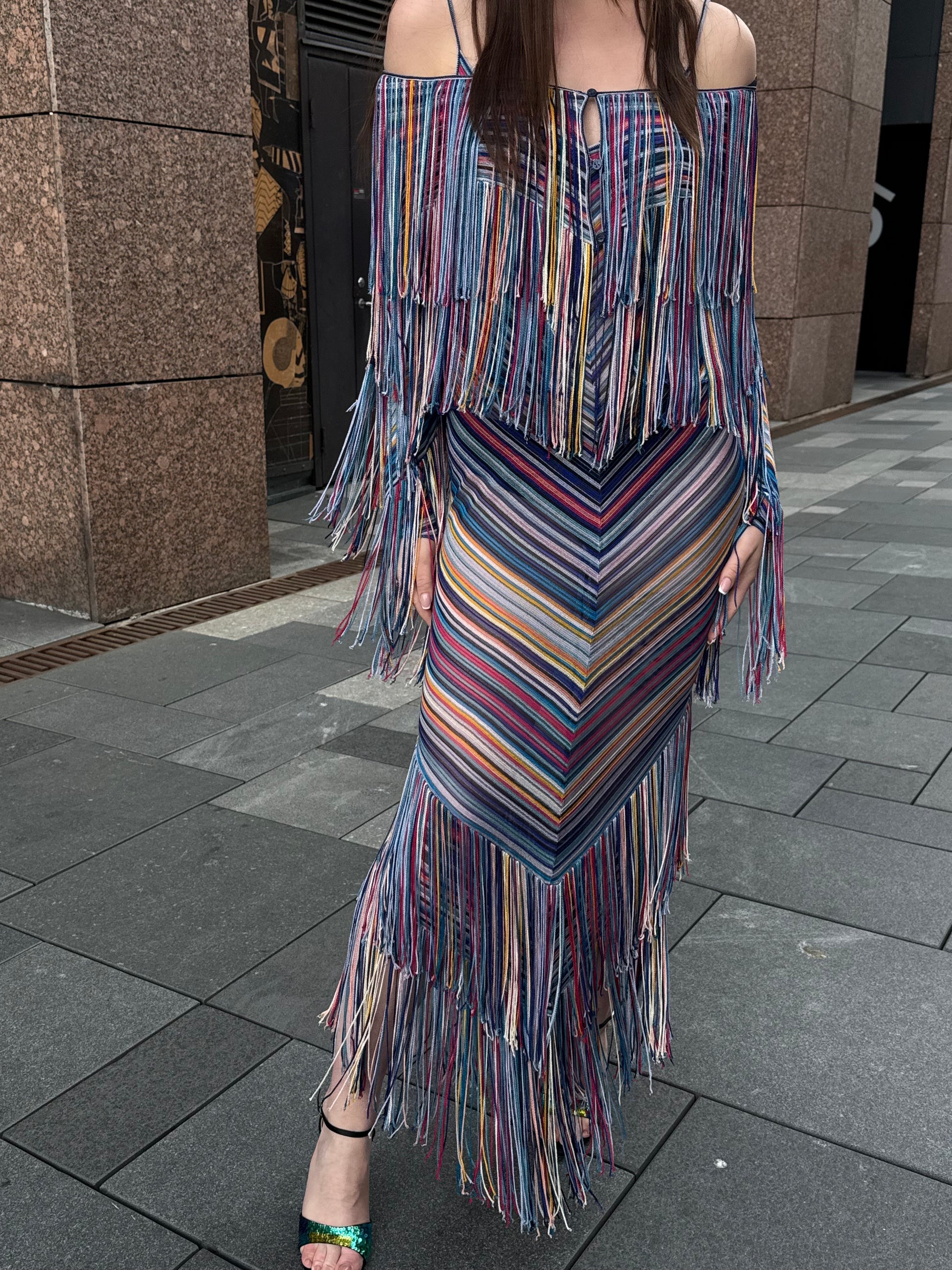 Missoni Multicolored Fringe Dress