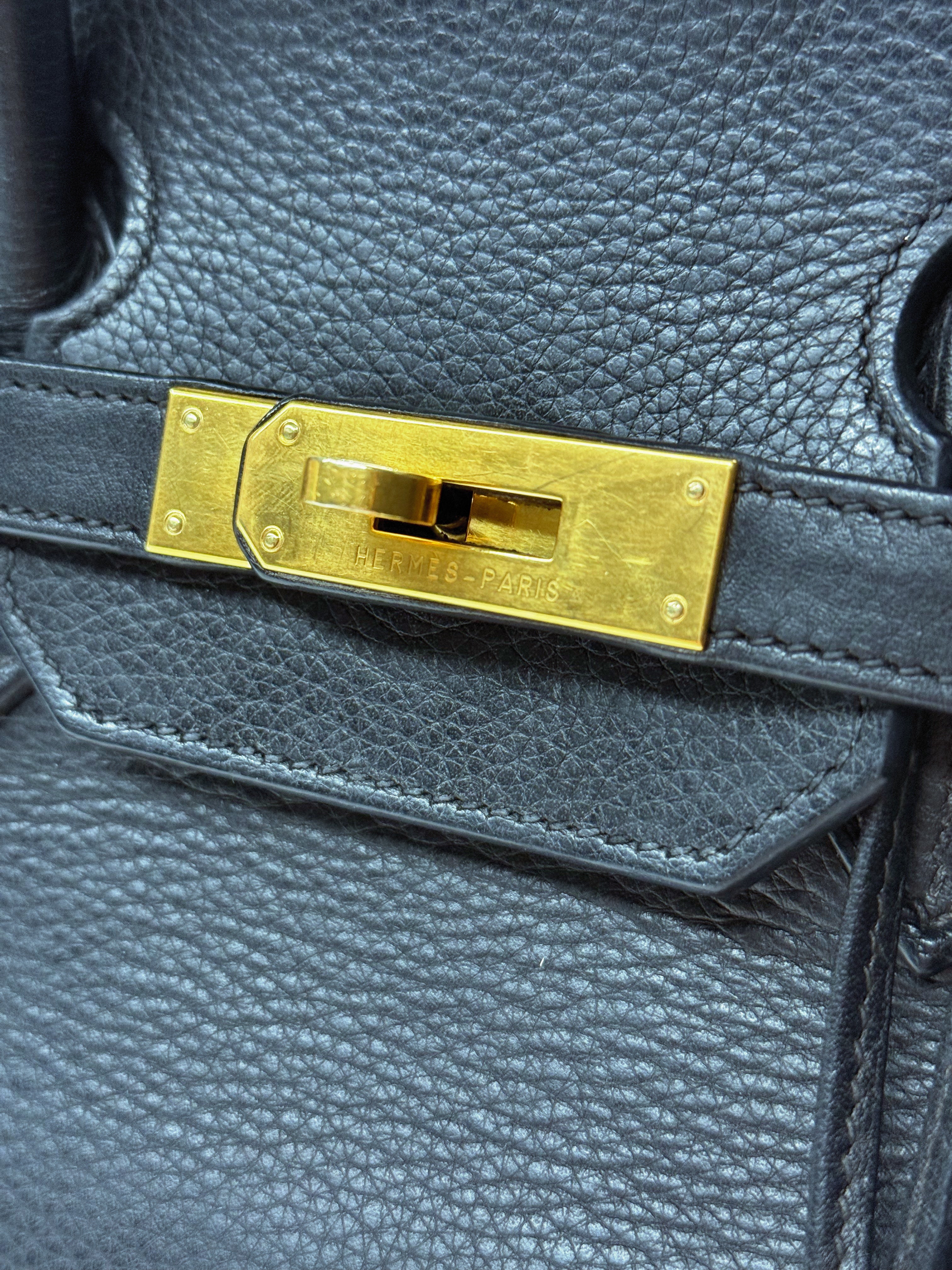 Hermès Birkin 35 Black Togo Leather Bag with Gold Hardware