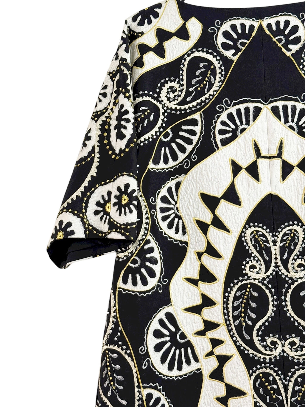 DKNY Embroidered Silk-Appliqué Dress EU 38-40