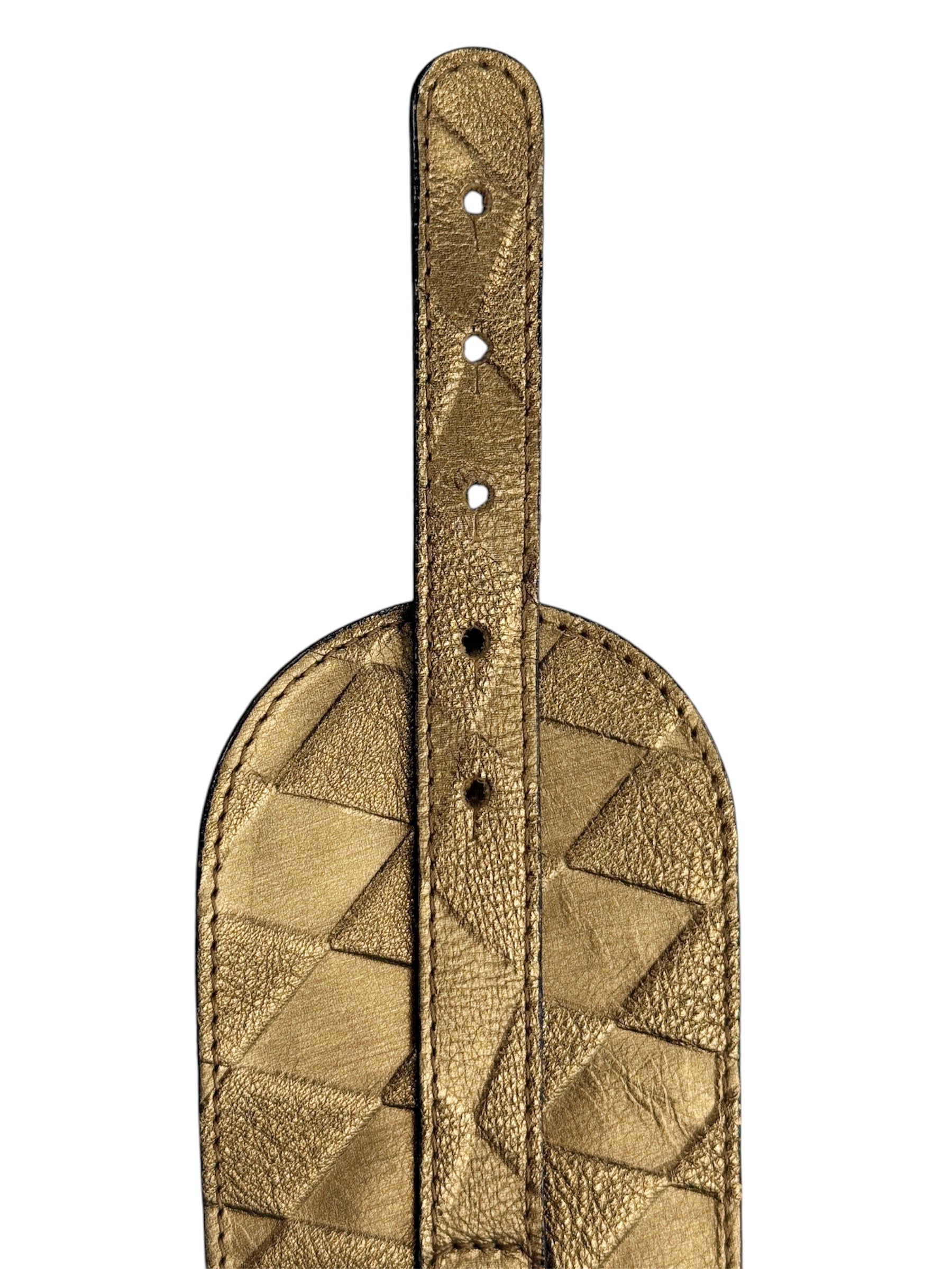 Gold Leather Waist Belt by Merete Fonnesberg