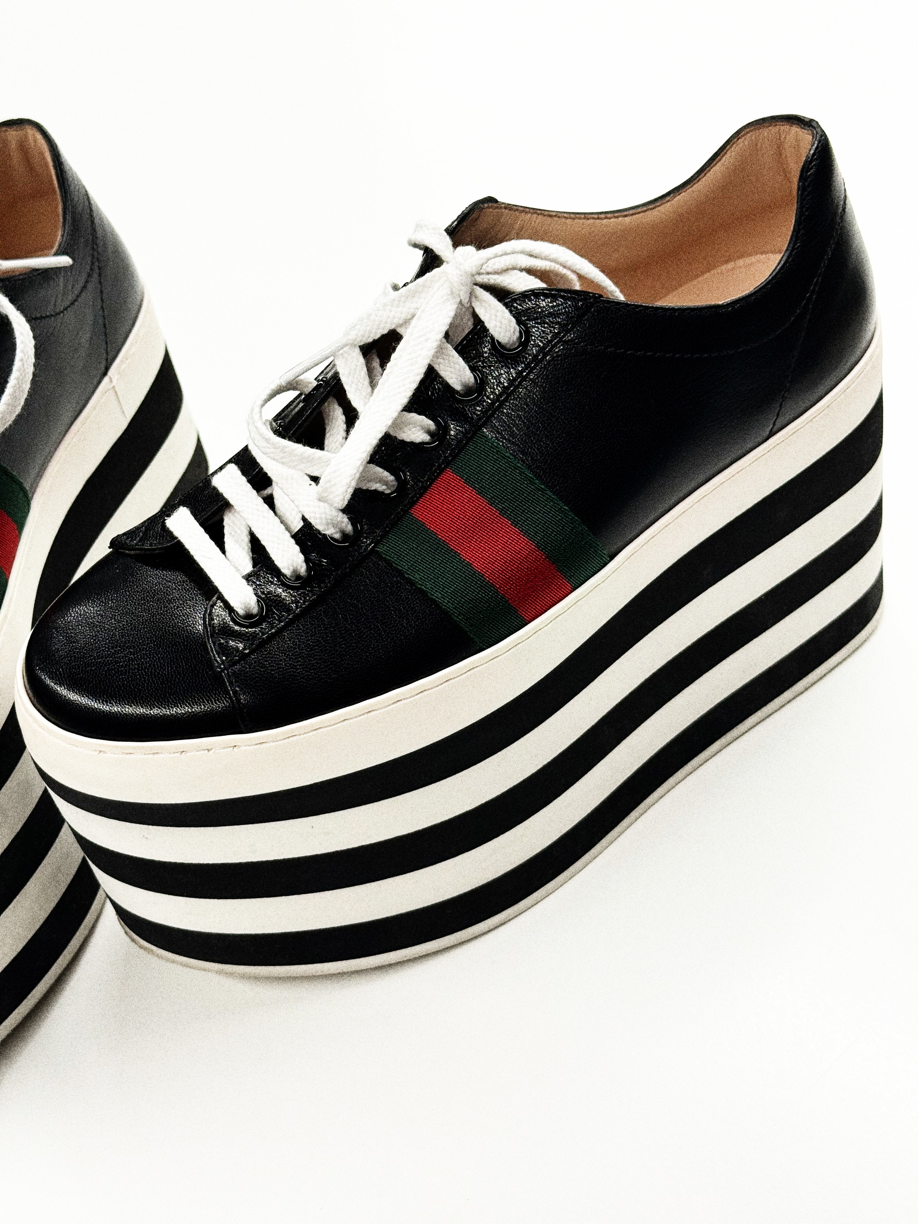Gucci Peggy Leather Trainers