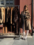 HITA Sportowne Leopard Print Fur Coat (Vintage)