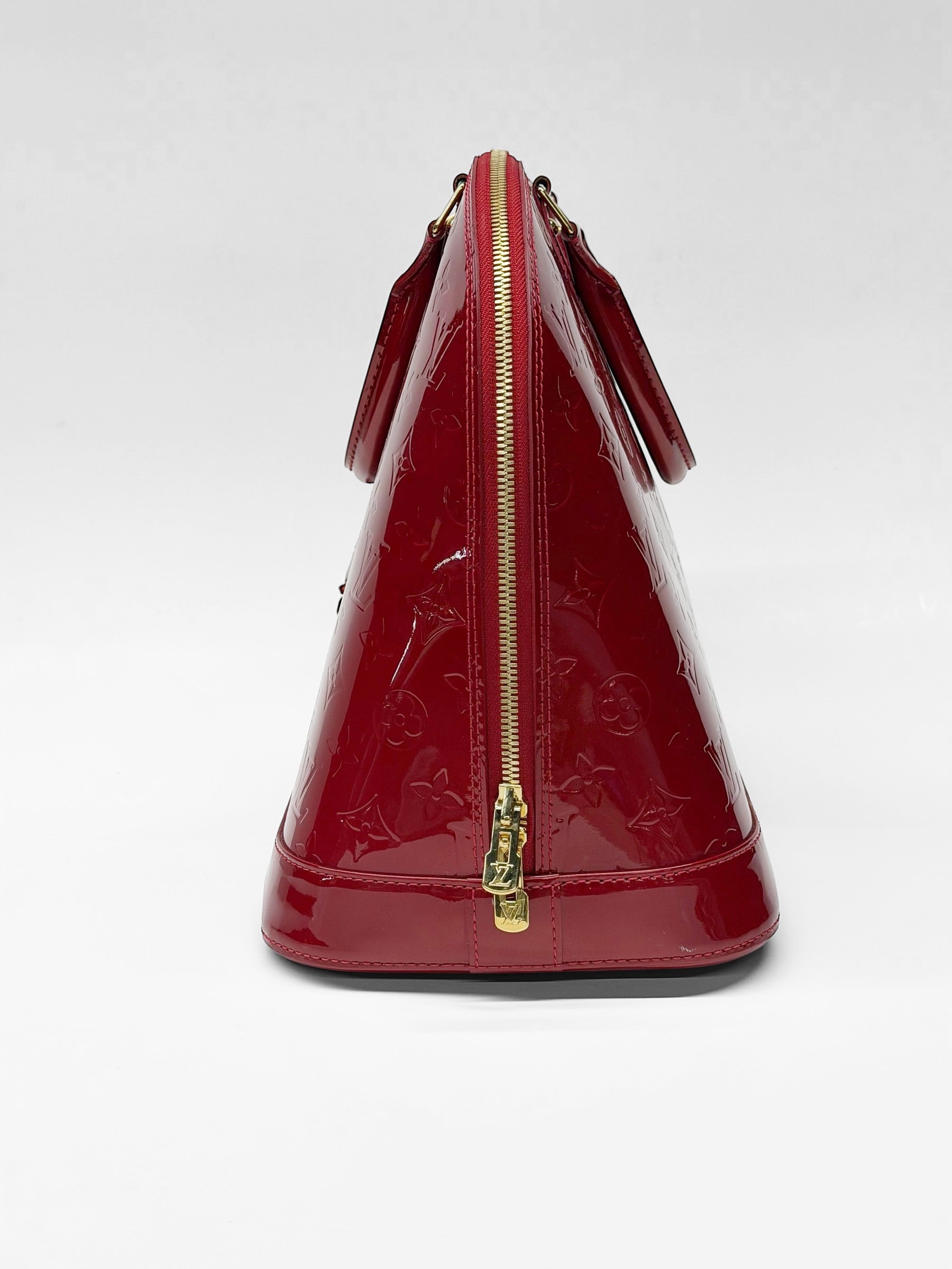 LOUIS VUITTON ALMA VERNIS GM RED