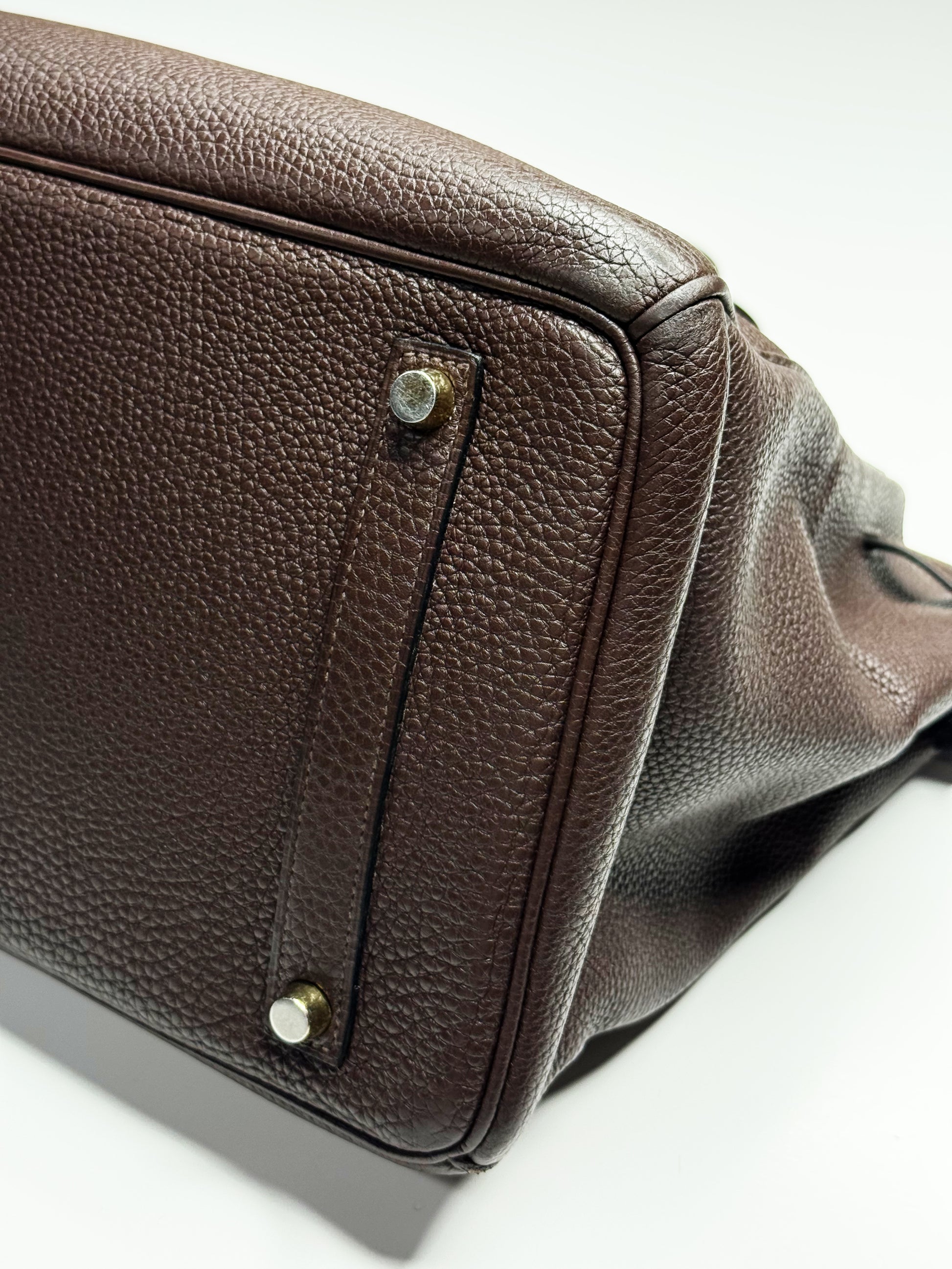 Hermès Birkin 35 Chocolate Brown Togo Leather