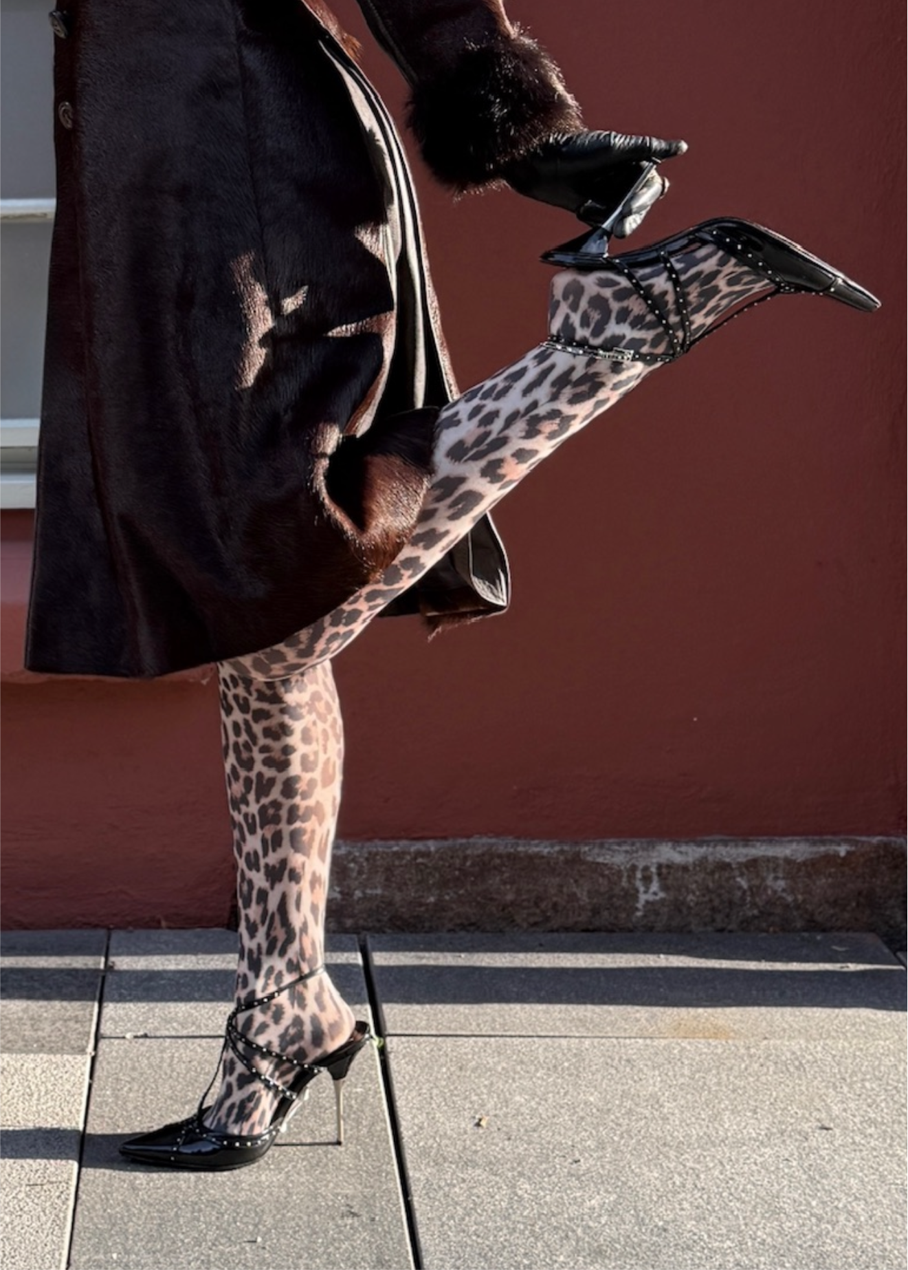 Dior Black Patent Leather Strappy Heels