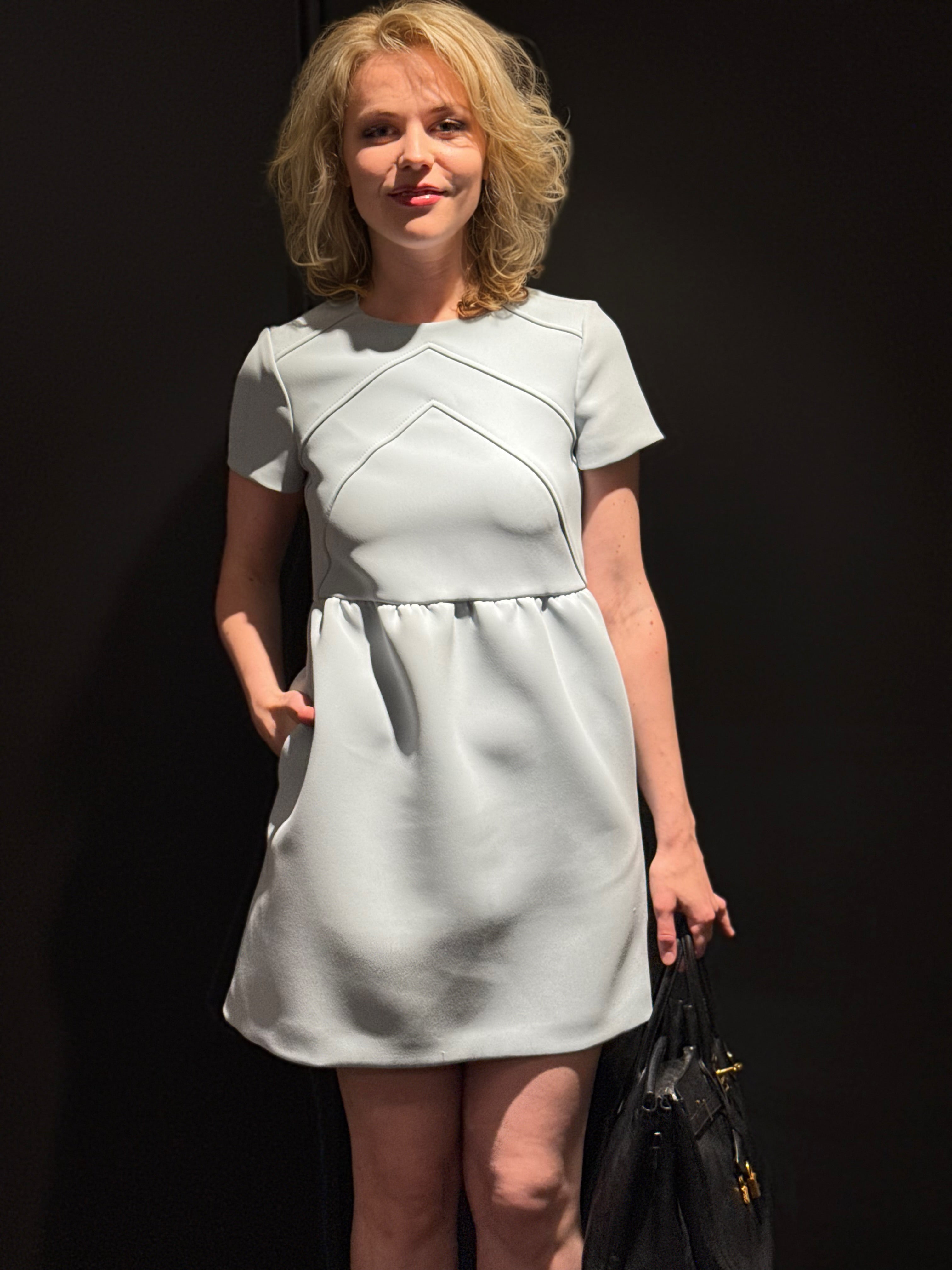 RED Valentino Ice Blue Mini Dress