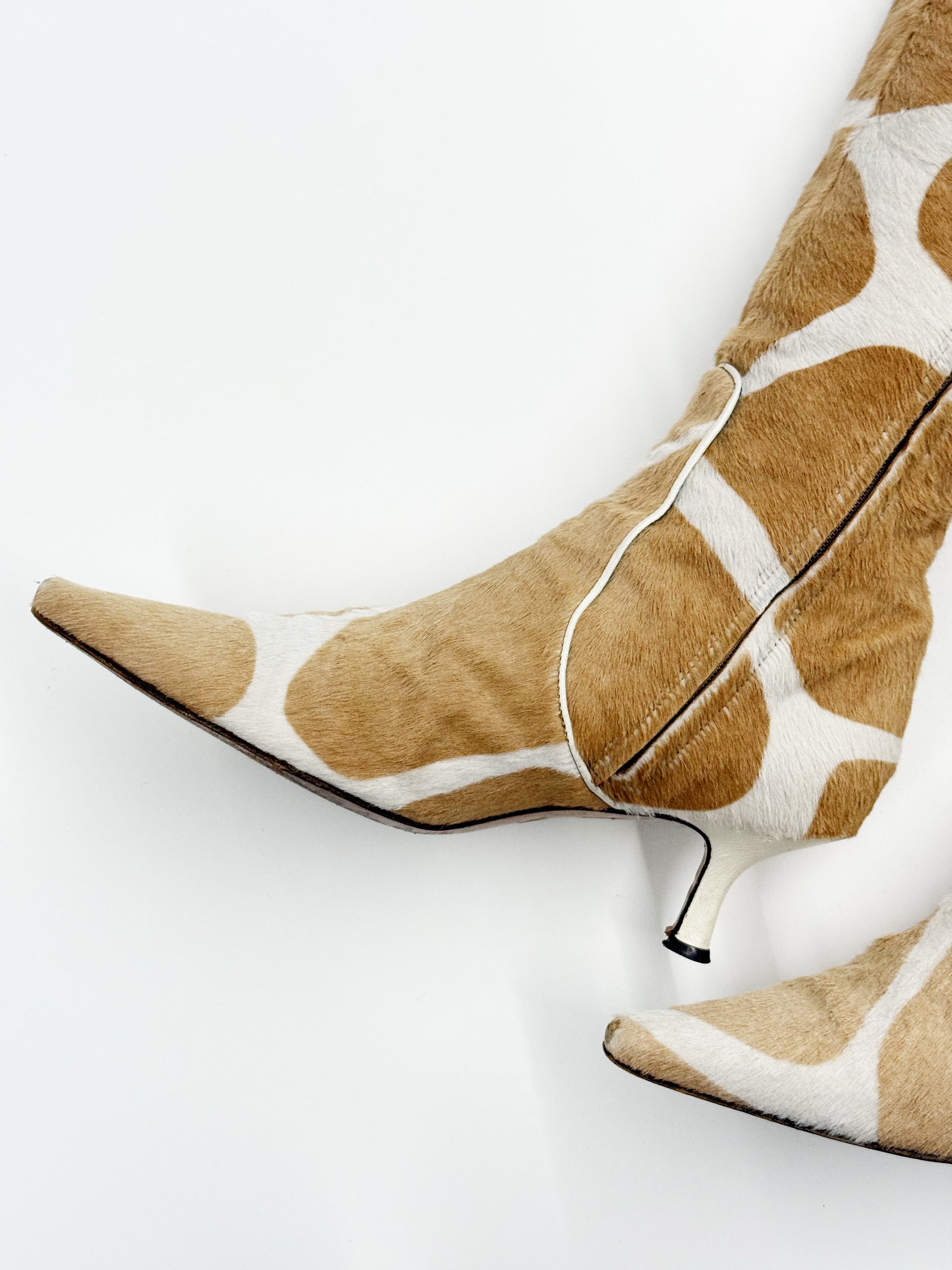 Valentino Calf Hair Knee-High Boots