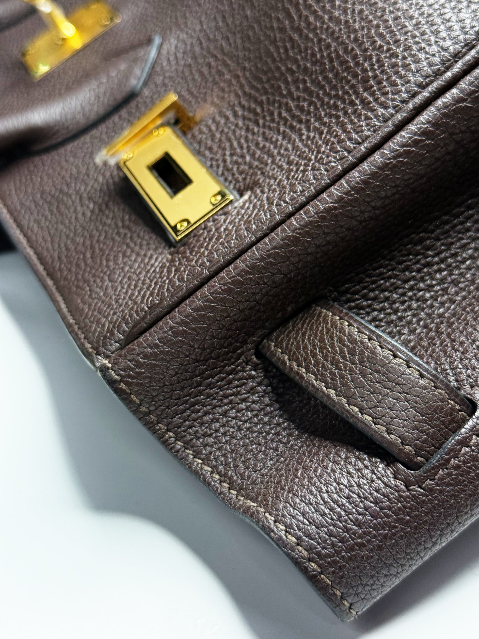 Hermès Birkin 35 Chocolate Brown Togo Leather