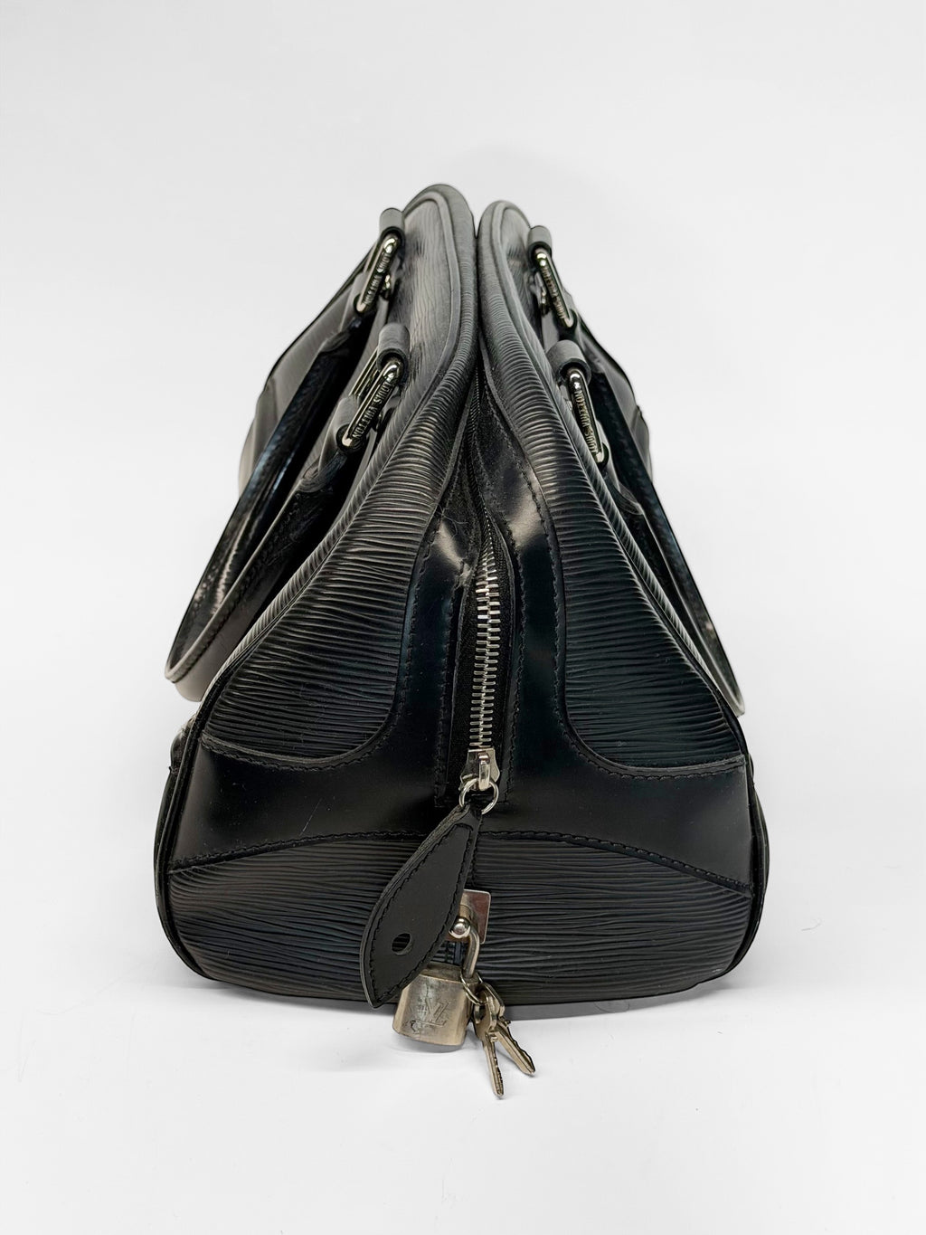 LOUIS VUITTON EPI LEATHER BOWLING BAG BLACK