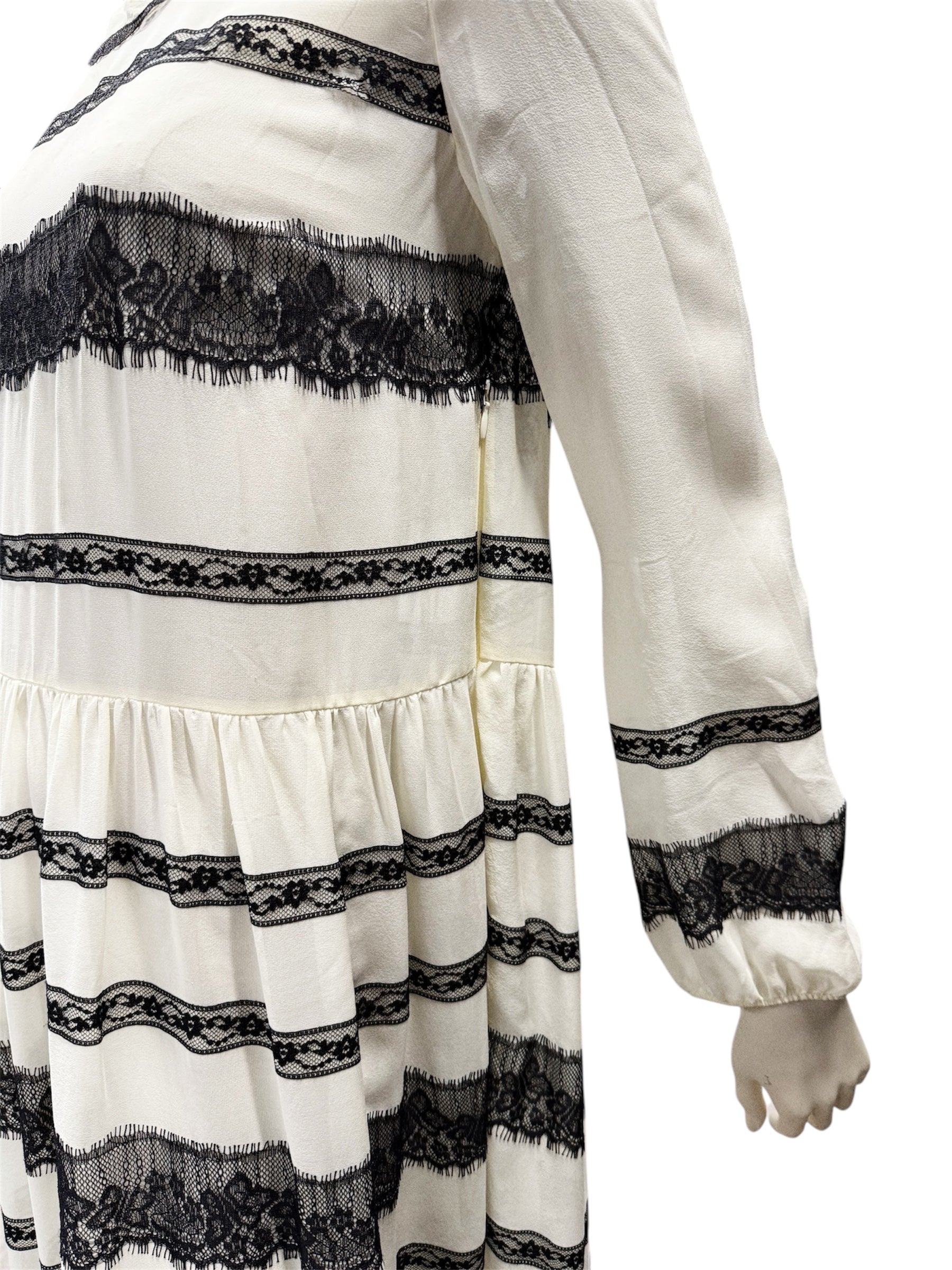 RED VALENTINO Ivory Silk Dress