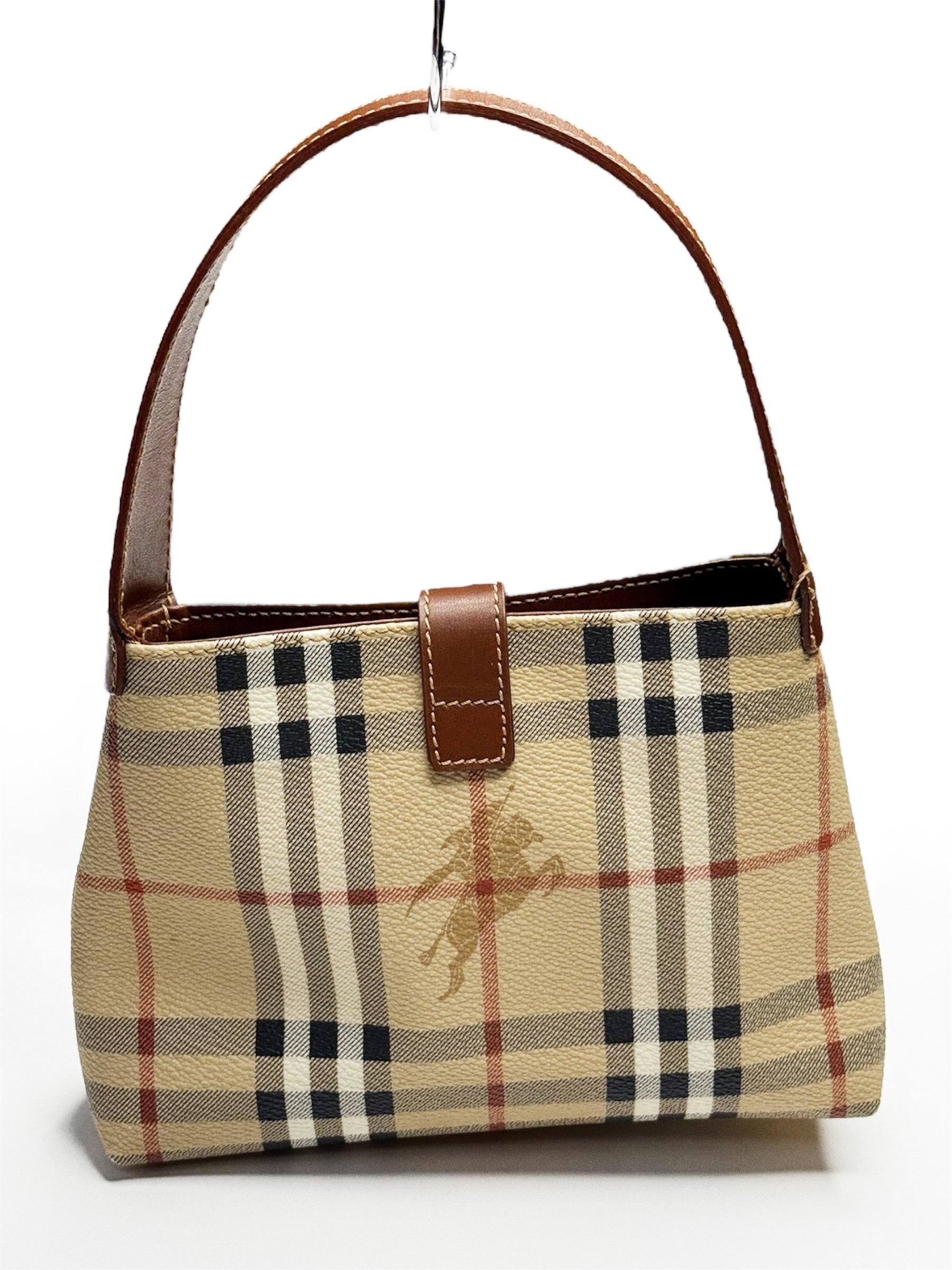 BURBERRY VINTAGE HAYMARKET MINI TOTE (2000–2017)
