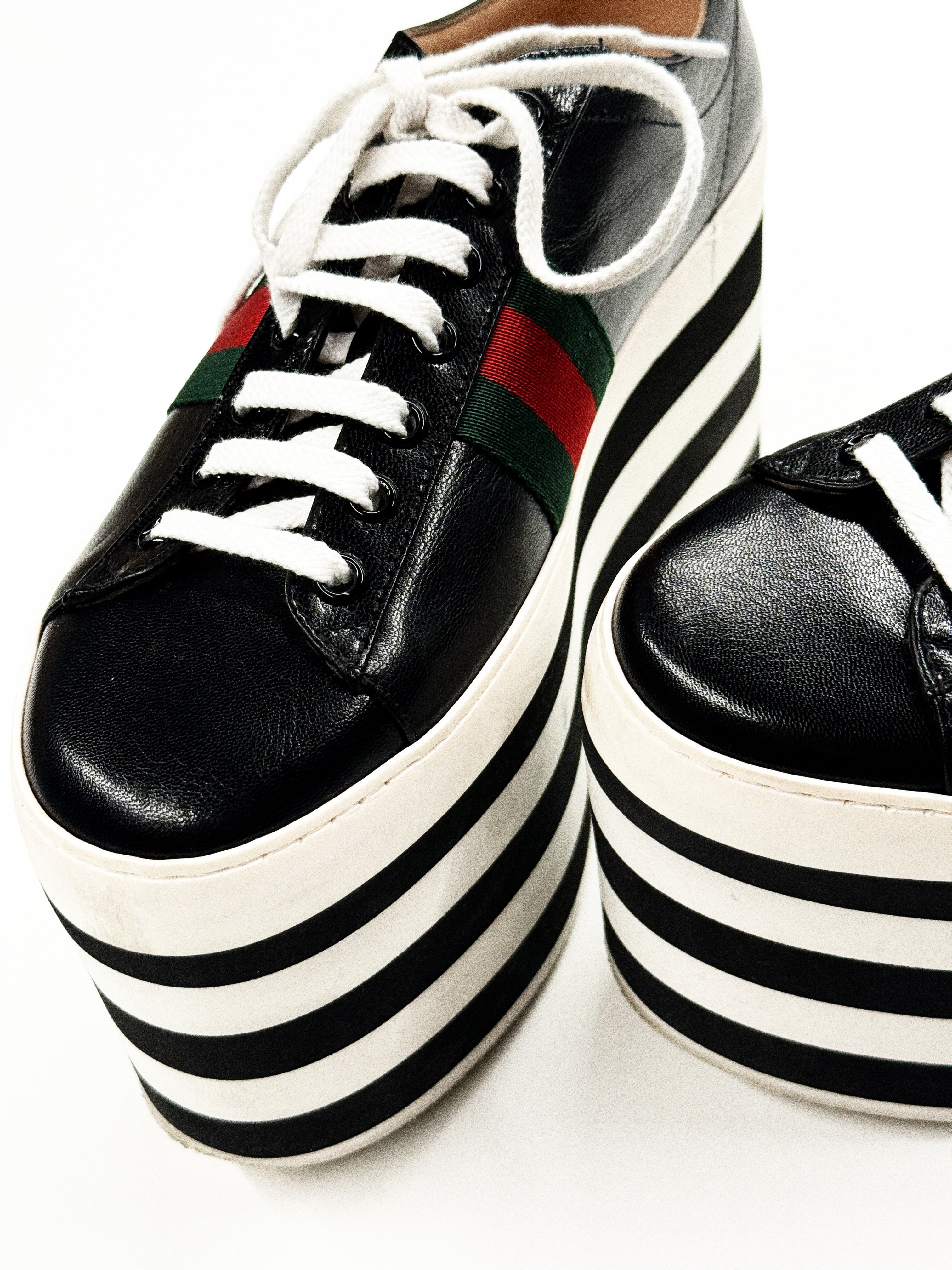 Gucci Peggy Leather Trainers