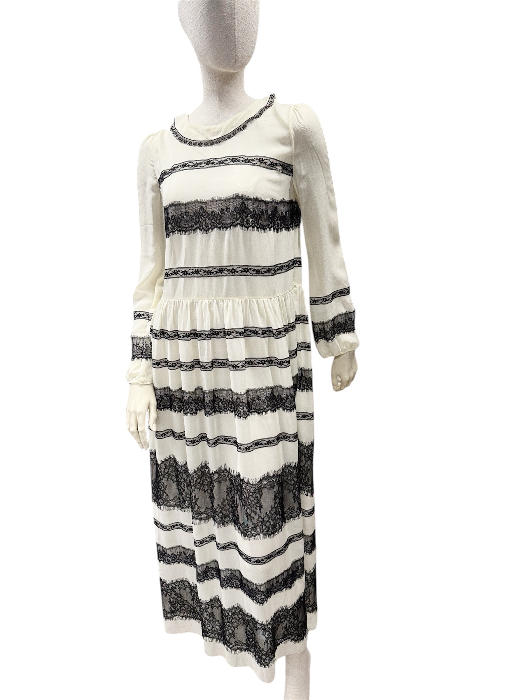 RED VALENTINO Ivory Silk Dress