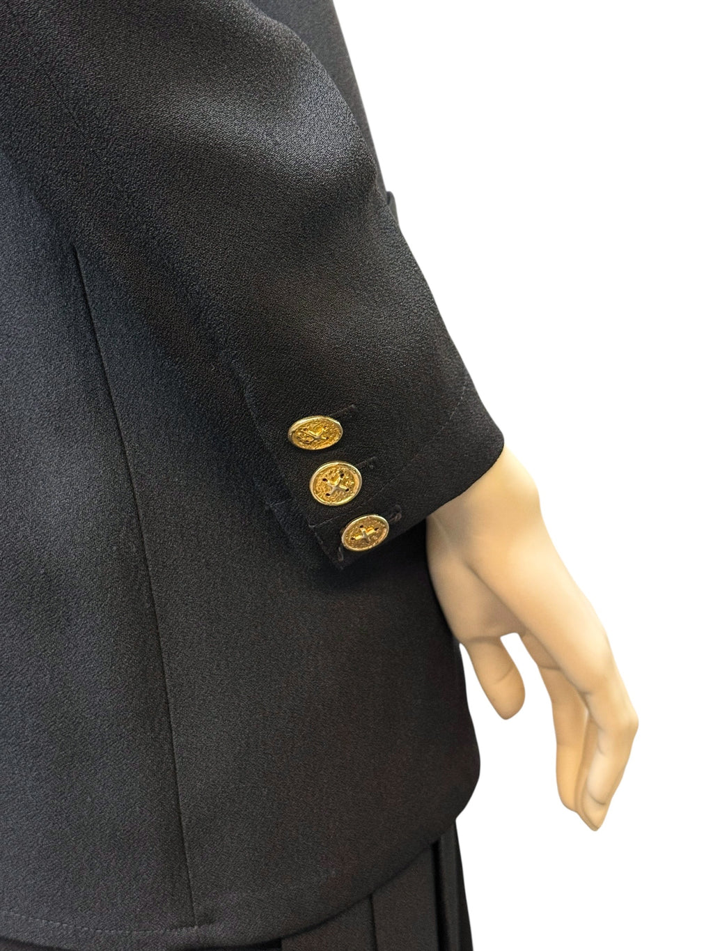 Vintage Sonia Rykiel Paris Black Set (Blazer & Culottes Skirt Look) - 36