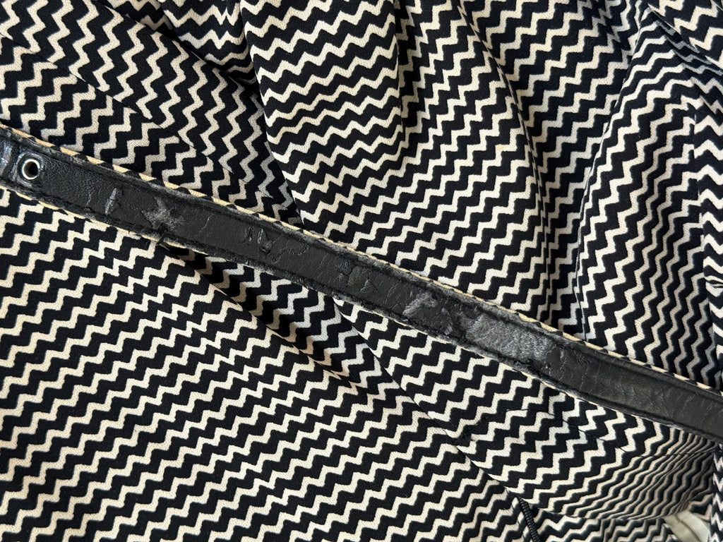 Max Mara Weekend Graphic Patterned Suit with Belt - EU 40