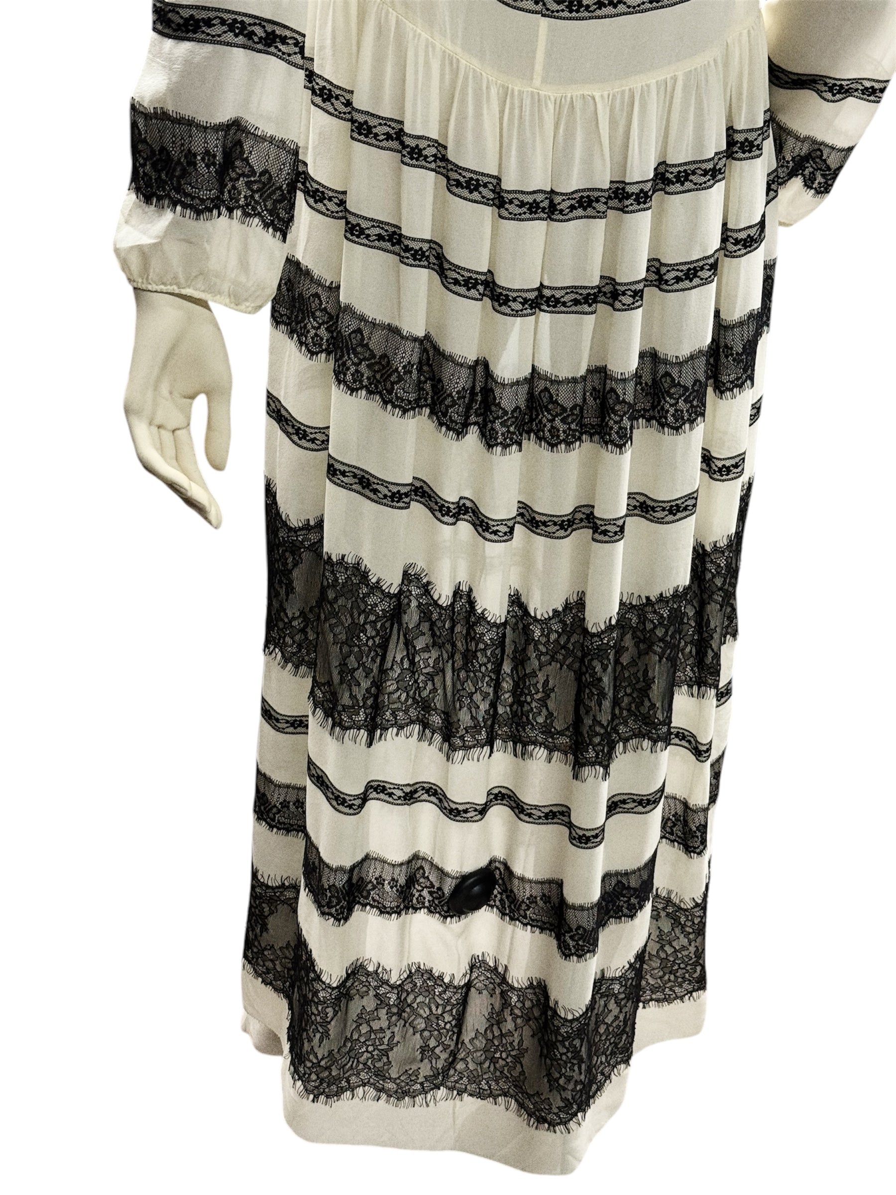 RED VALENTINO Ivory Silk Dress