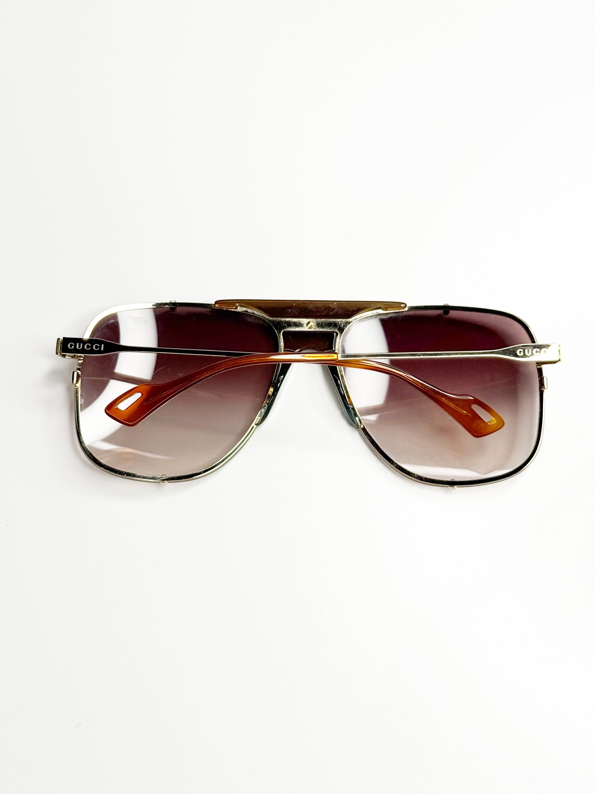 Gucci GG0798S Oversized Aviator Sunglasses
