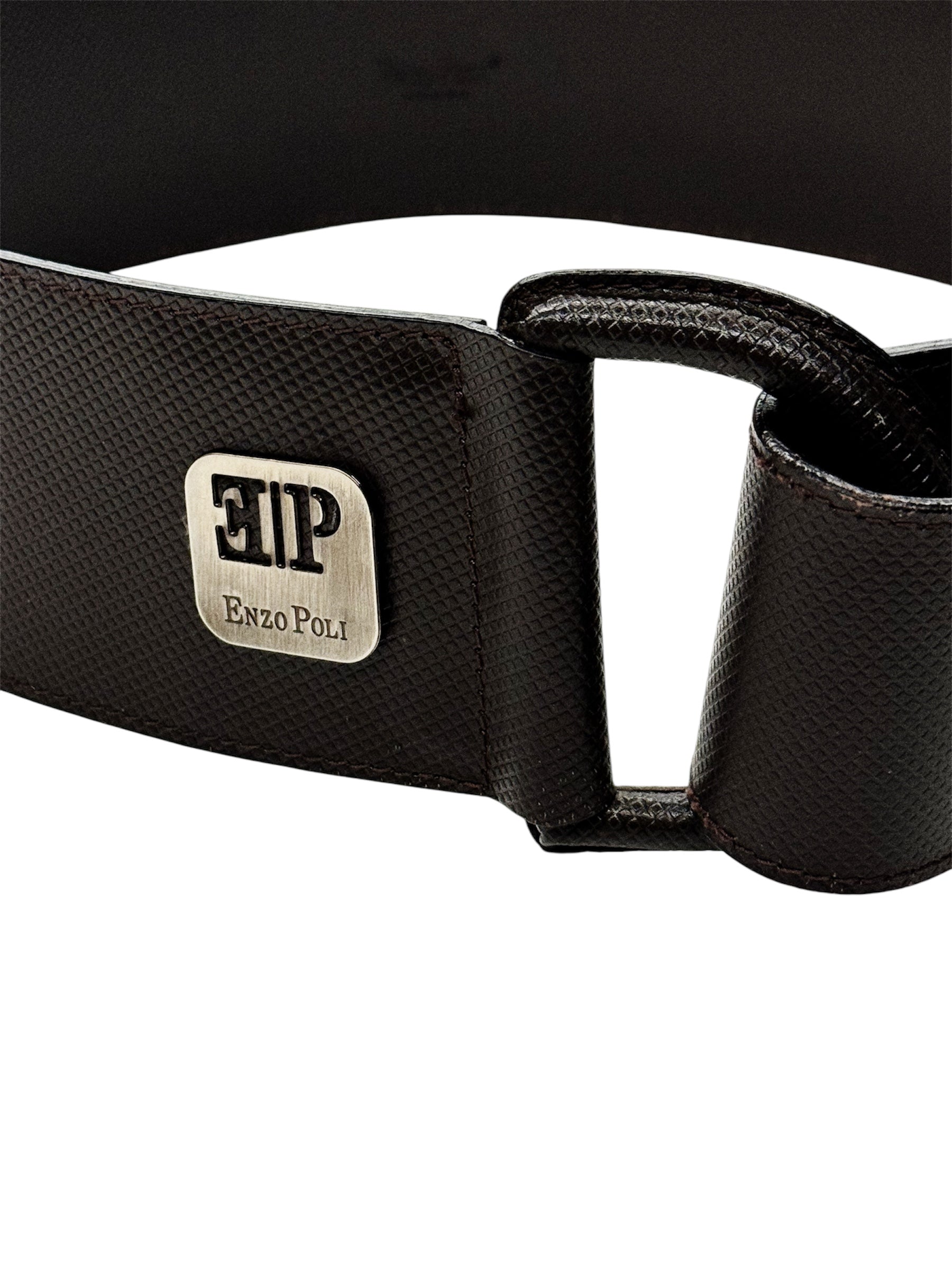 Enzo Poli Wide Leather Waist Belt