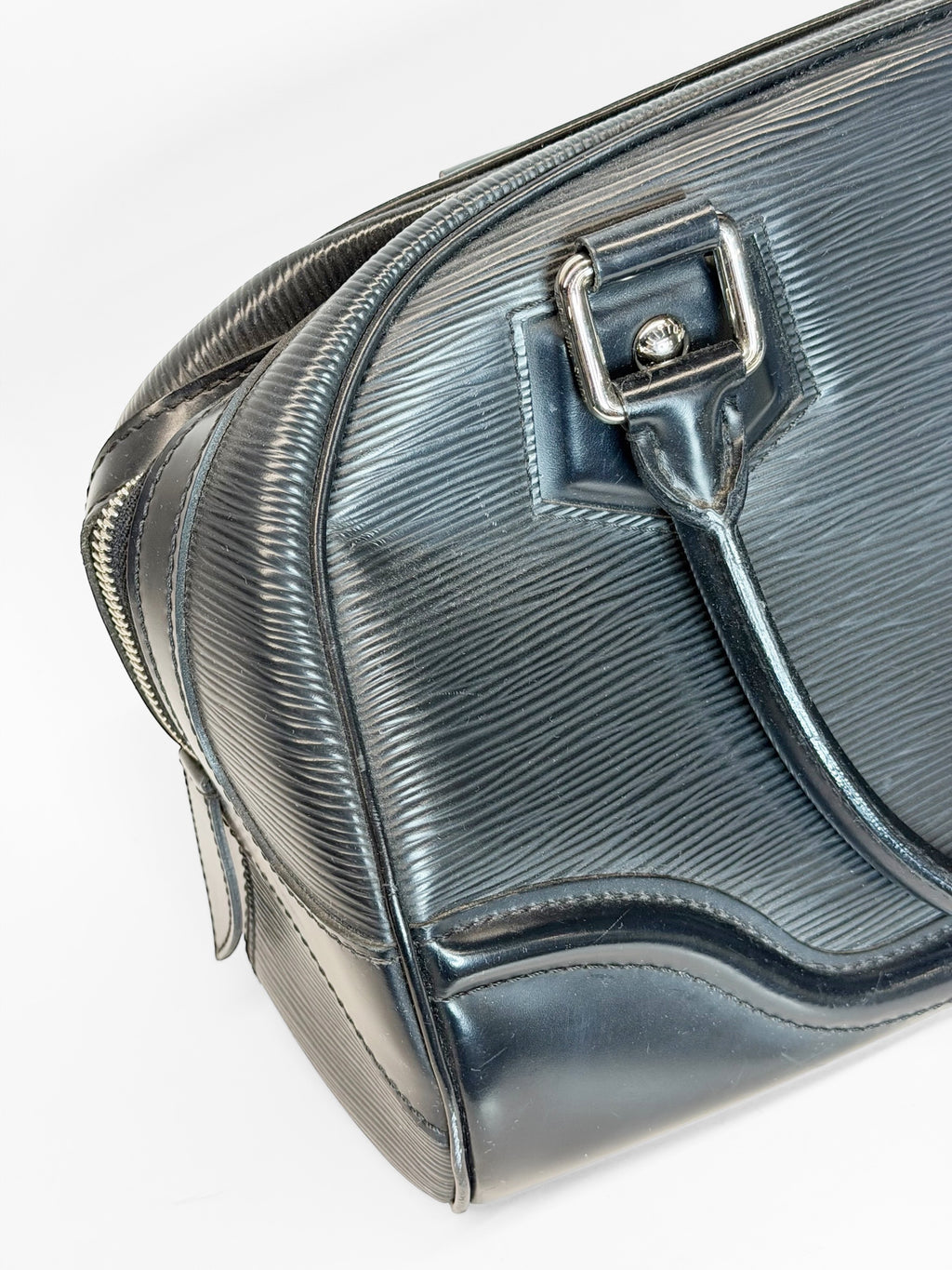 LOUIS VUITTON EPI LEATHER BOWLING BAG BLACK