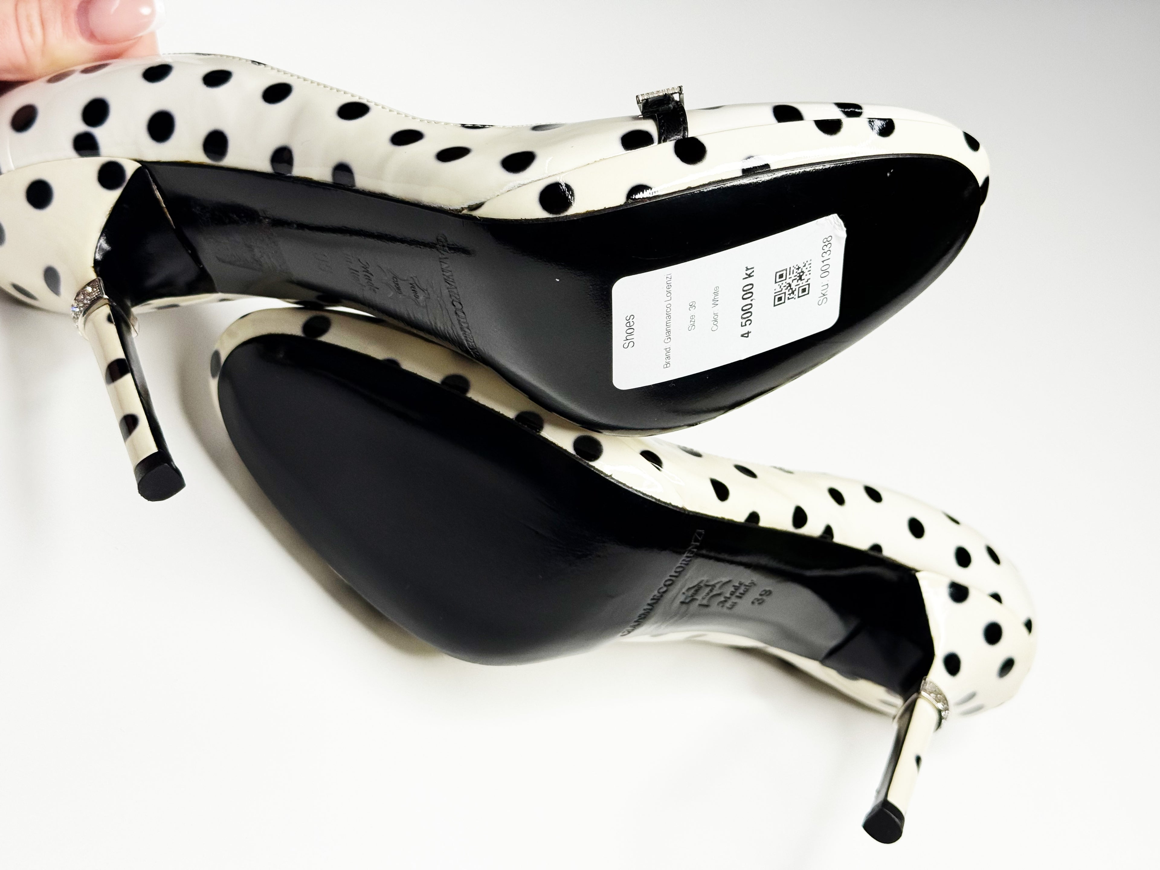 Gianmarco Lorenzi Polka Dot Stiletto Pumps