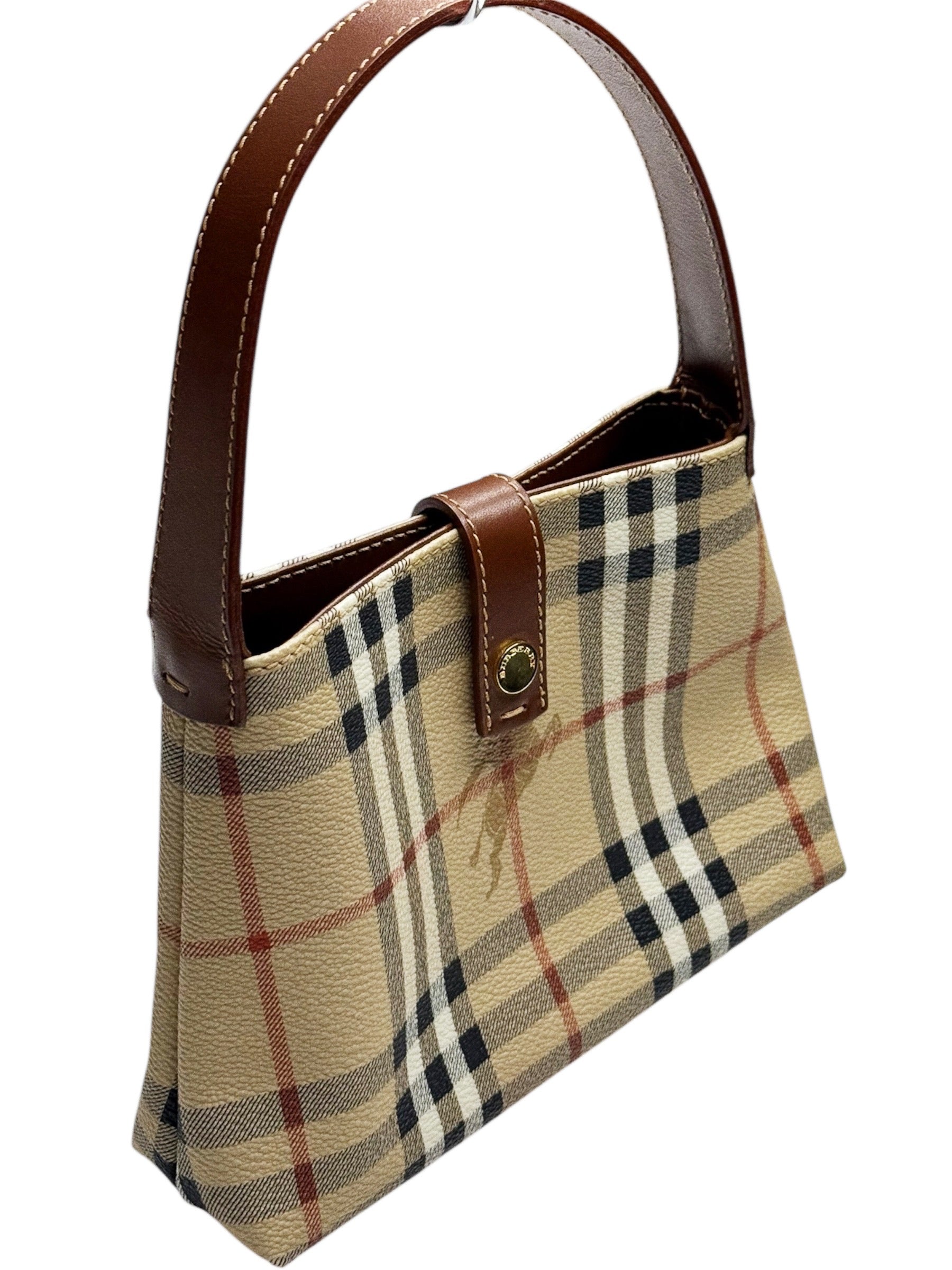 BURBERRY VINTAGE HAYMARKET MINI TOTE (2000–2017)