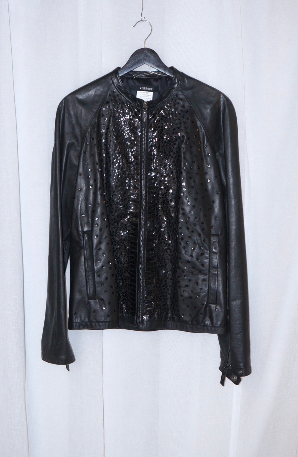 Versace leather jacket