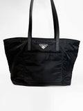 PRADA Black Nylon Tote Bag