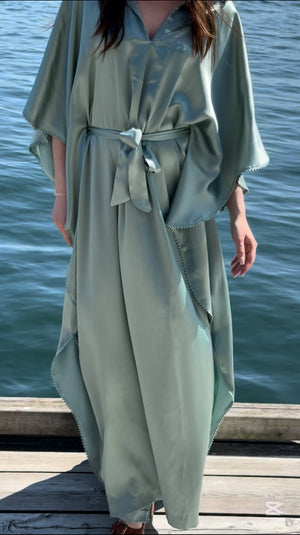 Silk kaftan dress
