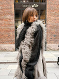Reversible Vintage Fur Coat & Fur Bag Set