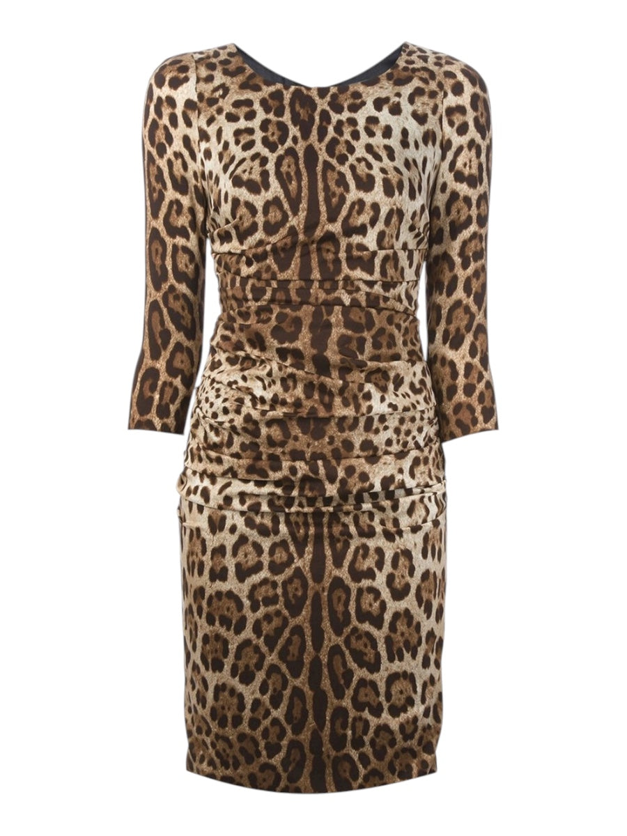 Dolce & Gabbana Leopard Print Dress - S