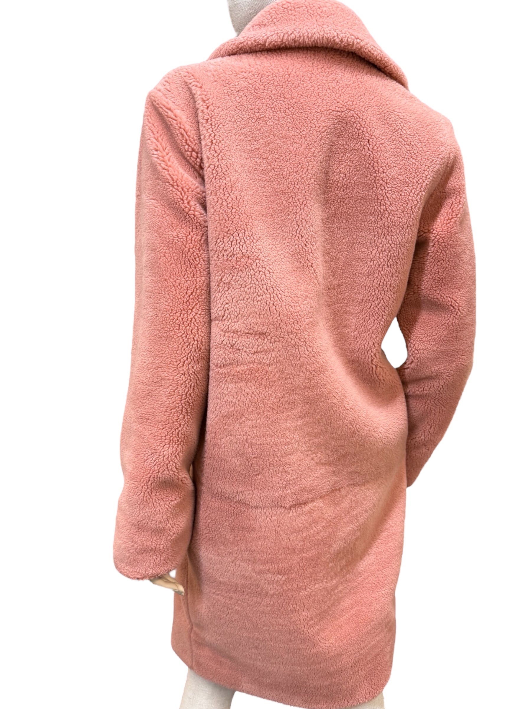Stine Goya Pink Faux Shearling Coat