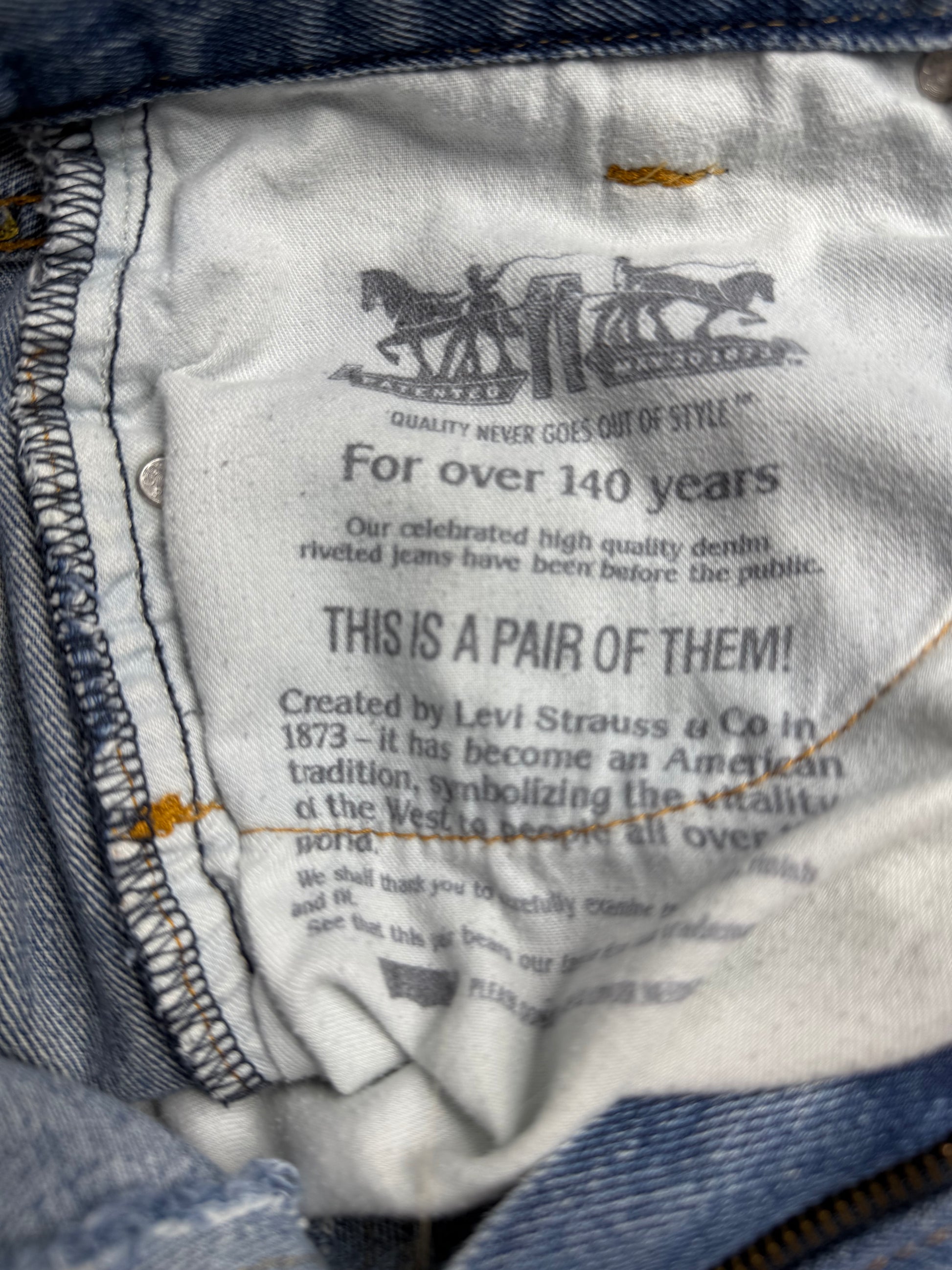 LEVI’S® HIGH-WAISTED DENIM SHORTS