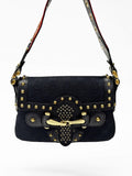 GUCCI Tom Ford Era Studded GG Monogram Horsebit Shoulder Bag – Early 2000s