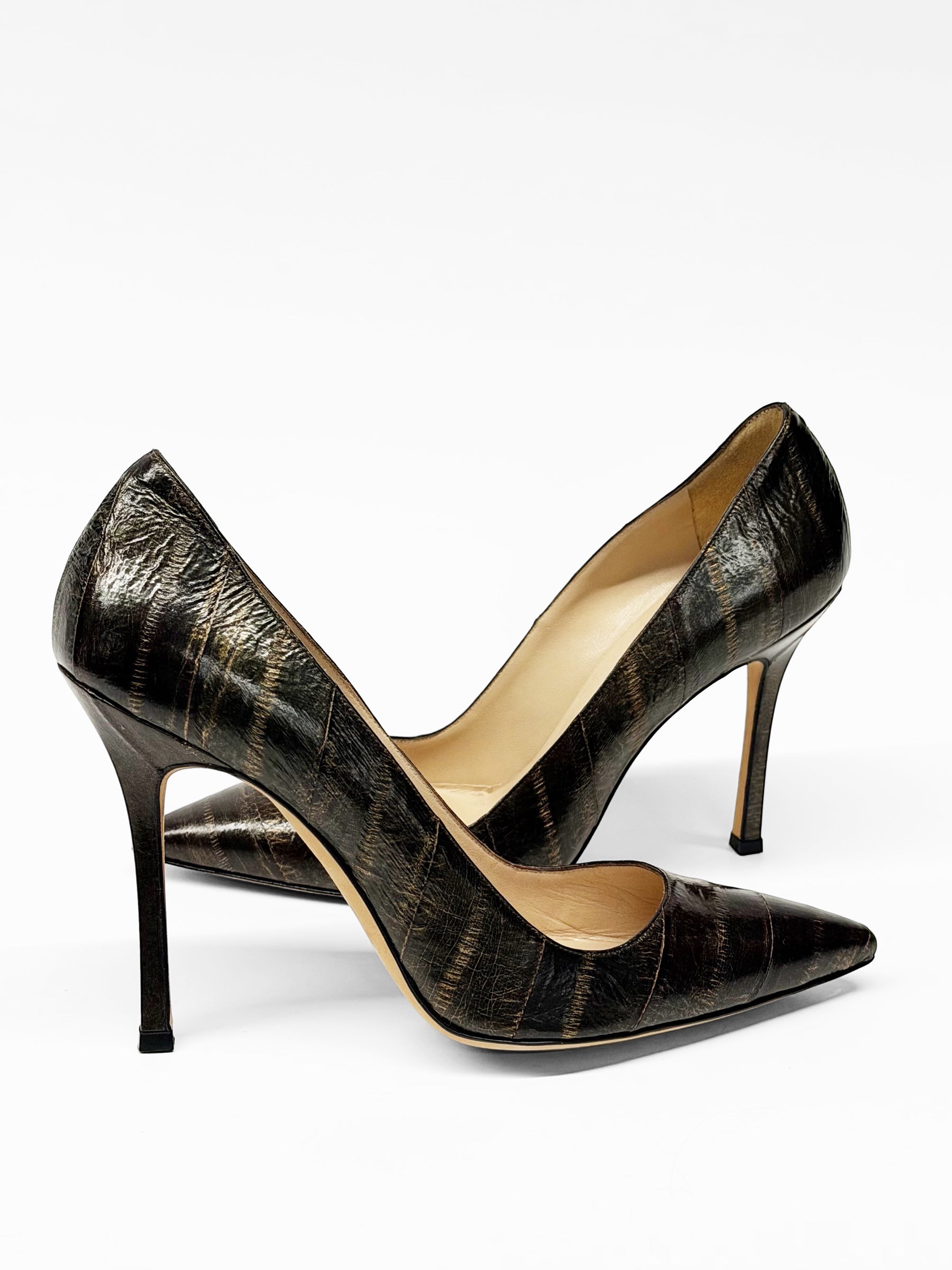 MANOLO BLAHNIK Vintage Pointed-Toe Pumps – Size EU 40