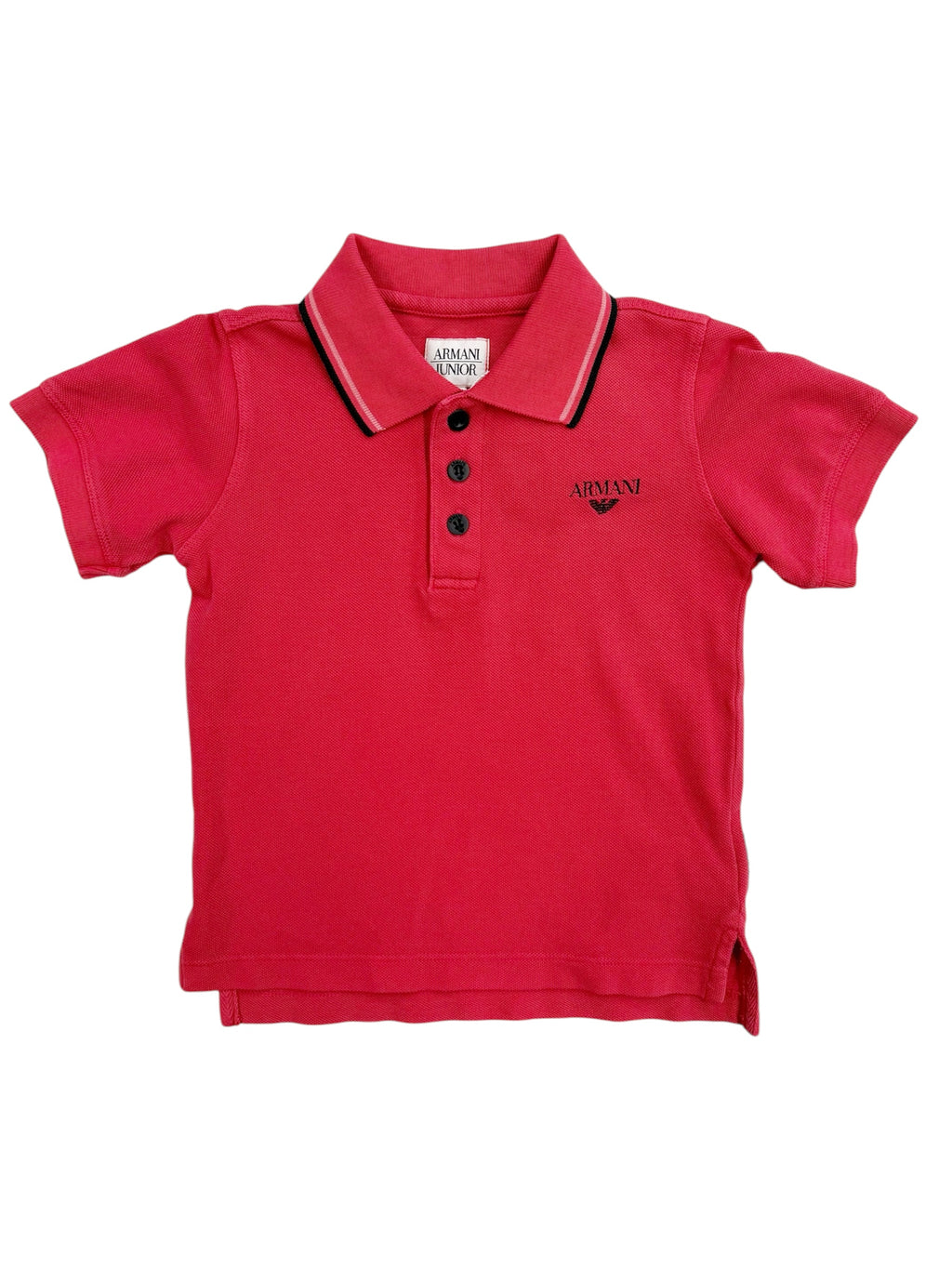 Armani Junior Classic Polo – Red 2 years (34 cm)