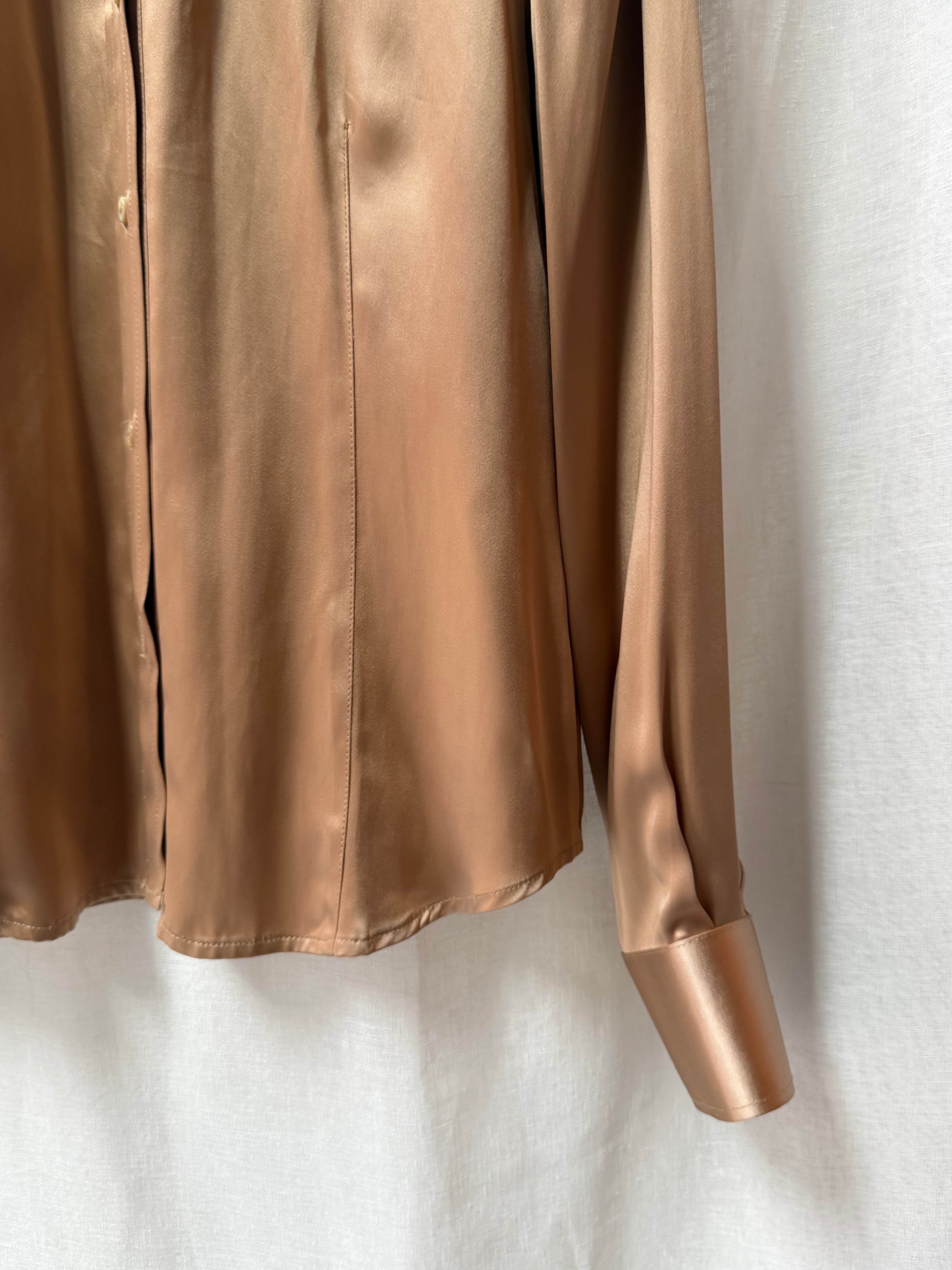 RED Valentino Satin & Lace Blouse