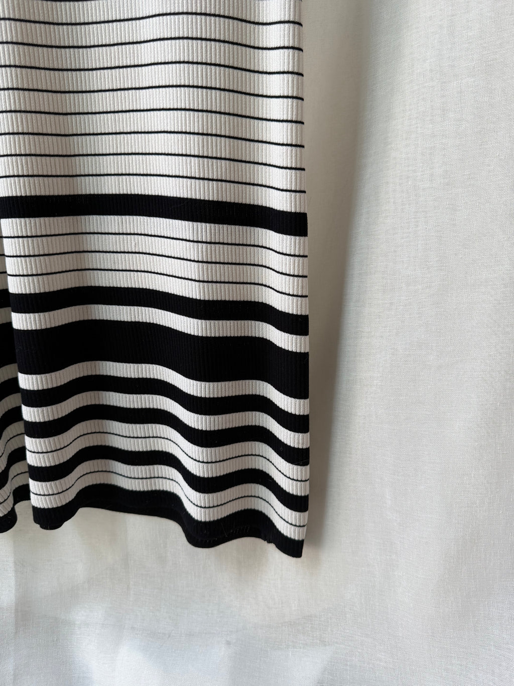 Vintage Escada Off-The-Shoulder Striped Maxi Dress